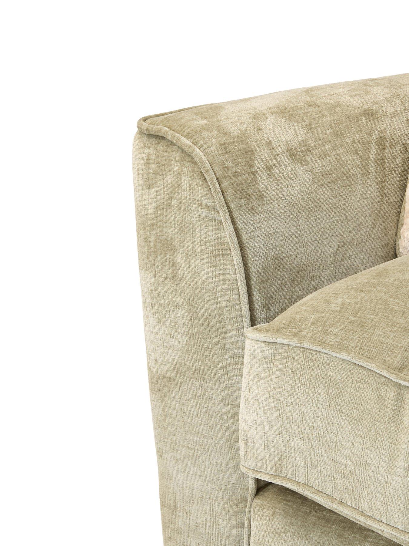 Image 7 of 7 of The Very Collection Clover Right Hand Scatterback Corner Chaise With Footstool