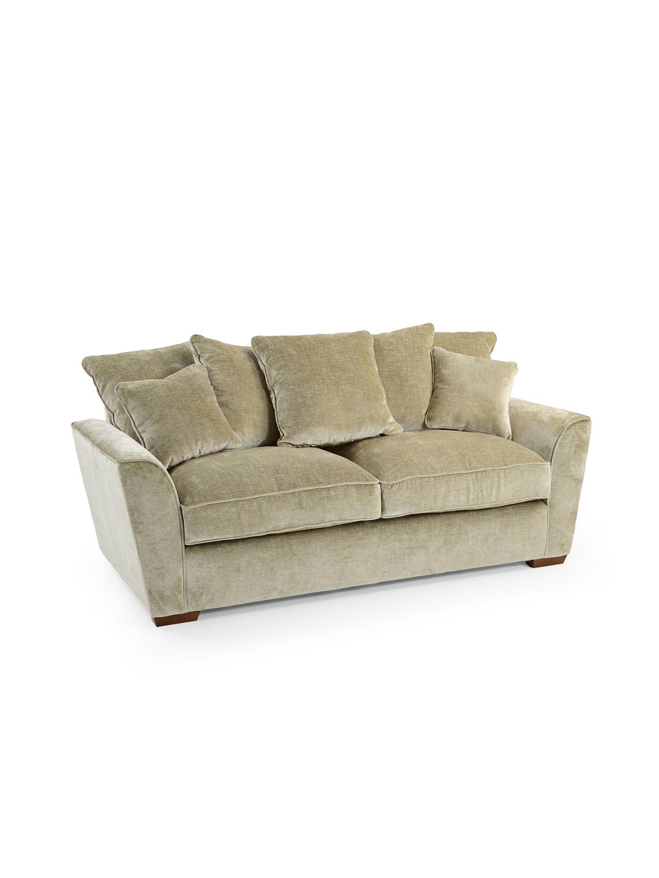 Image 4 of 7 of The Very Collection Clover 3 Seater Scatterback Sofa + Footstool