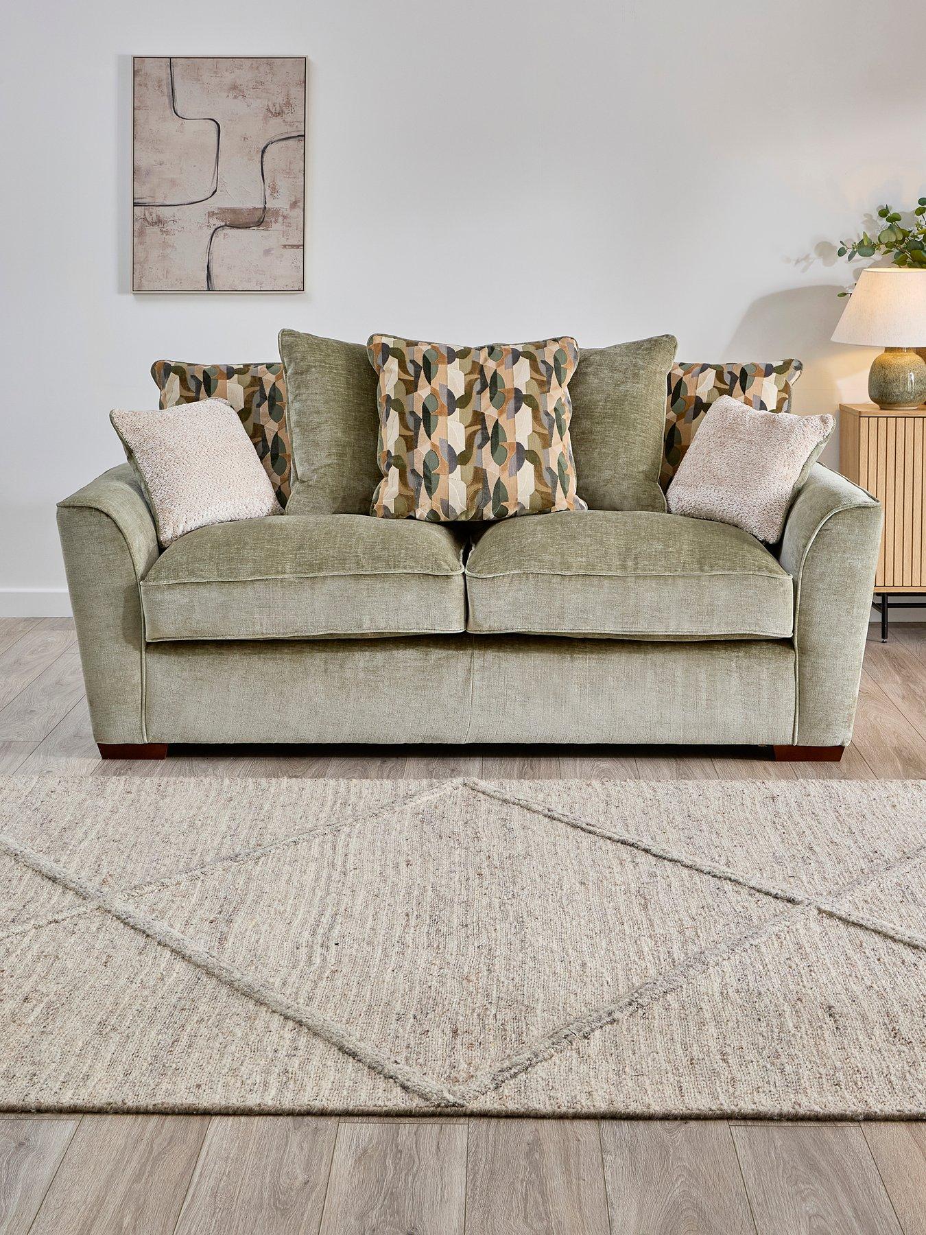 The Very Collection Clover 3 Seater Scatterback Sofa
