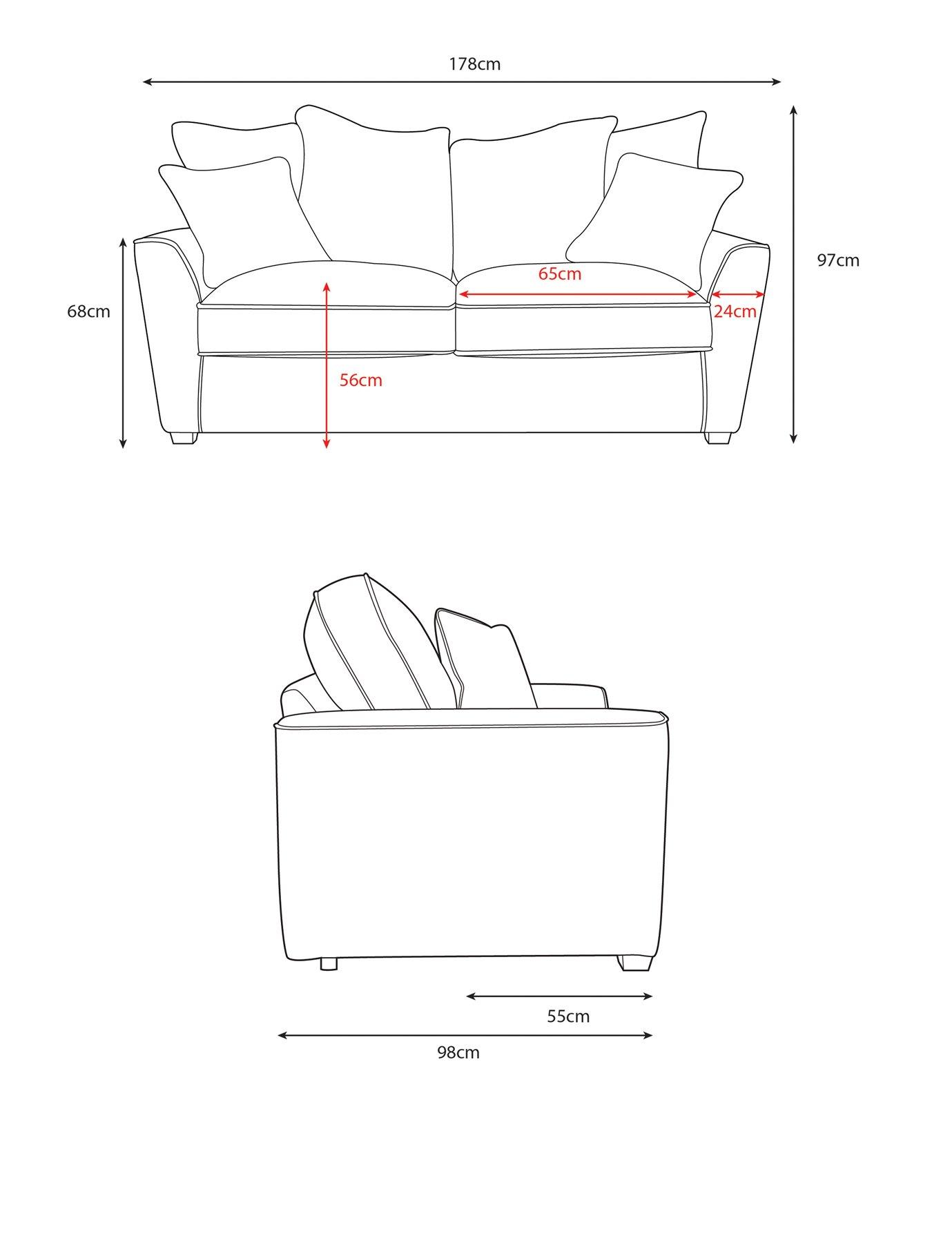 Image 7 of 8 of The Very Collection Clover 2 Seater Scatterback Sofa&nbsp;- Made to Order in the UK