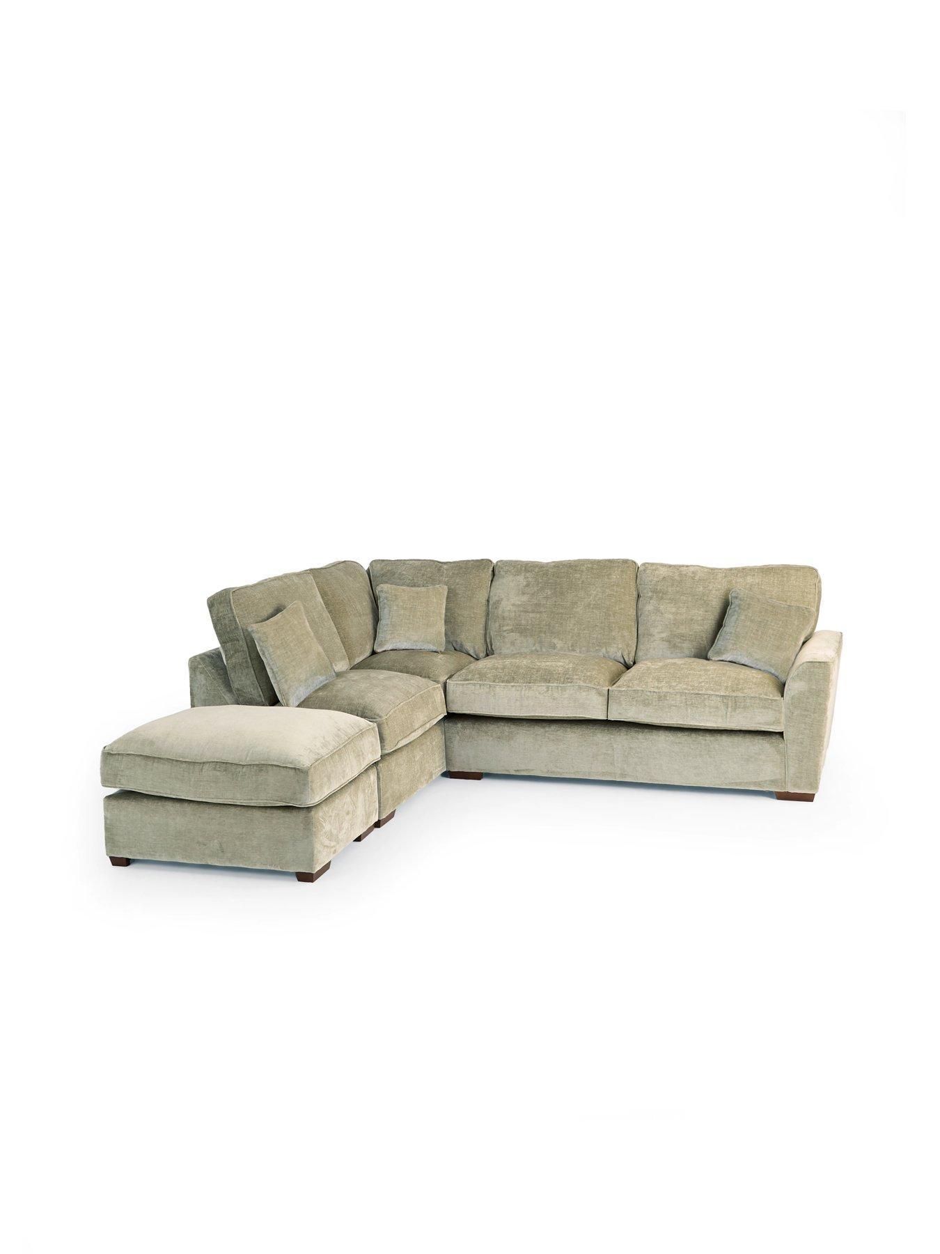Image 4 of 7 of The Very Collection Clover Left Hand Corner Chaise with Footstool&nbsp;- Made to Order in the UK