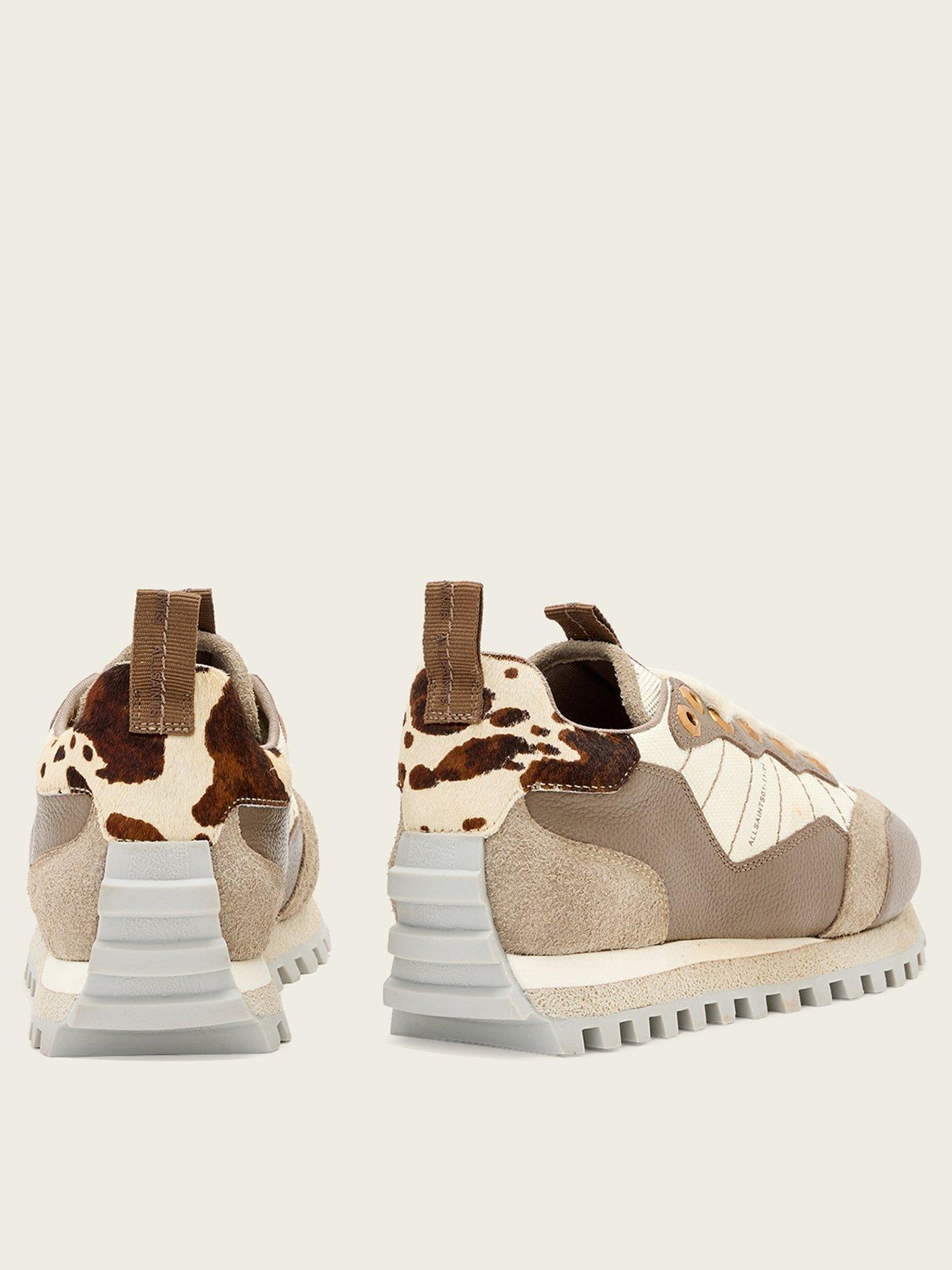  image of allsaints-nevis-suede-trainers-brown