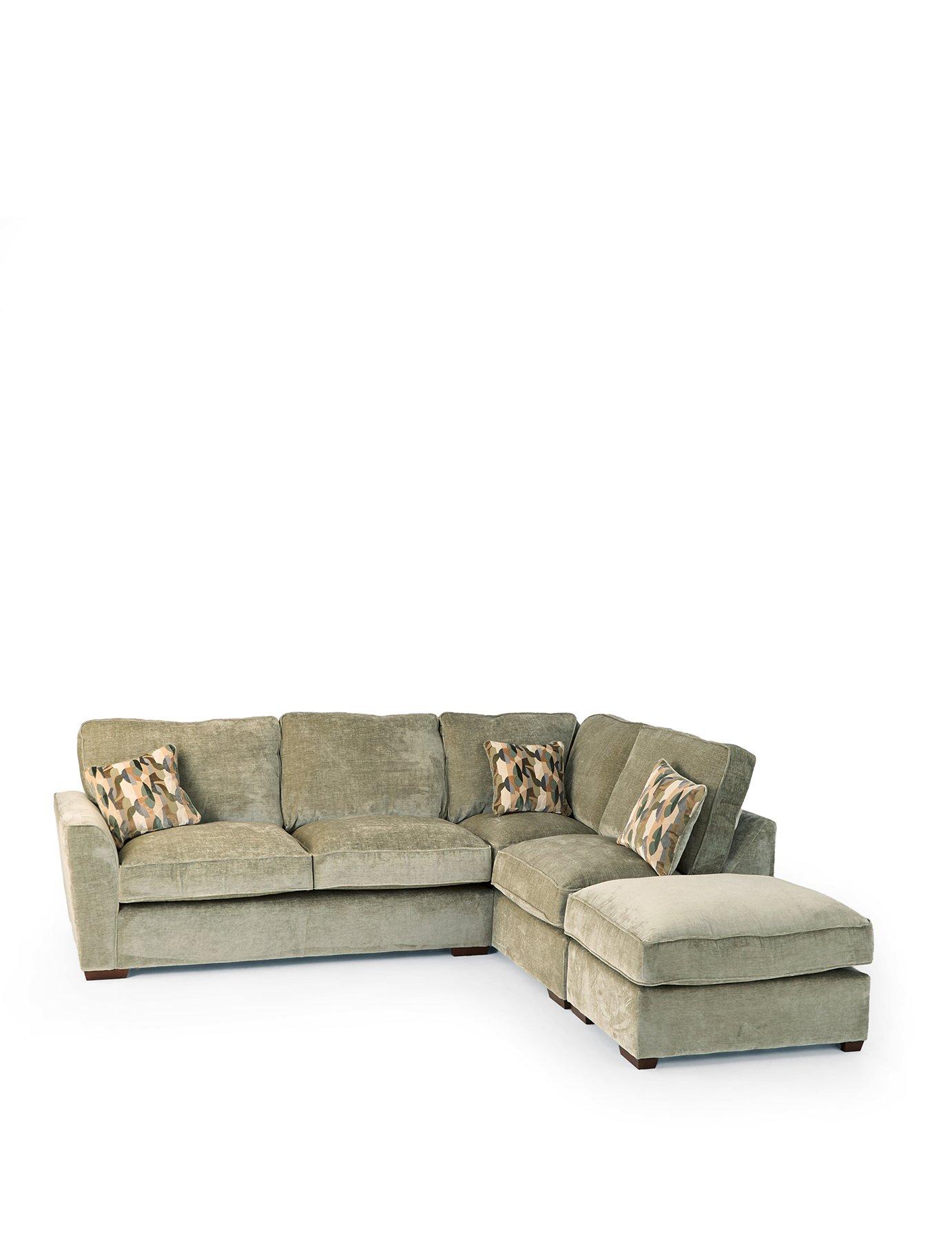 Image 2 of 7 of The Very Collection Clover Right Hand Corner Chaise With Footstool