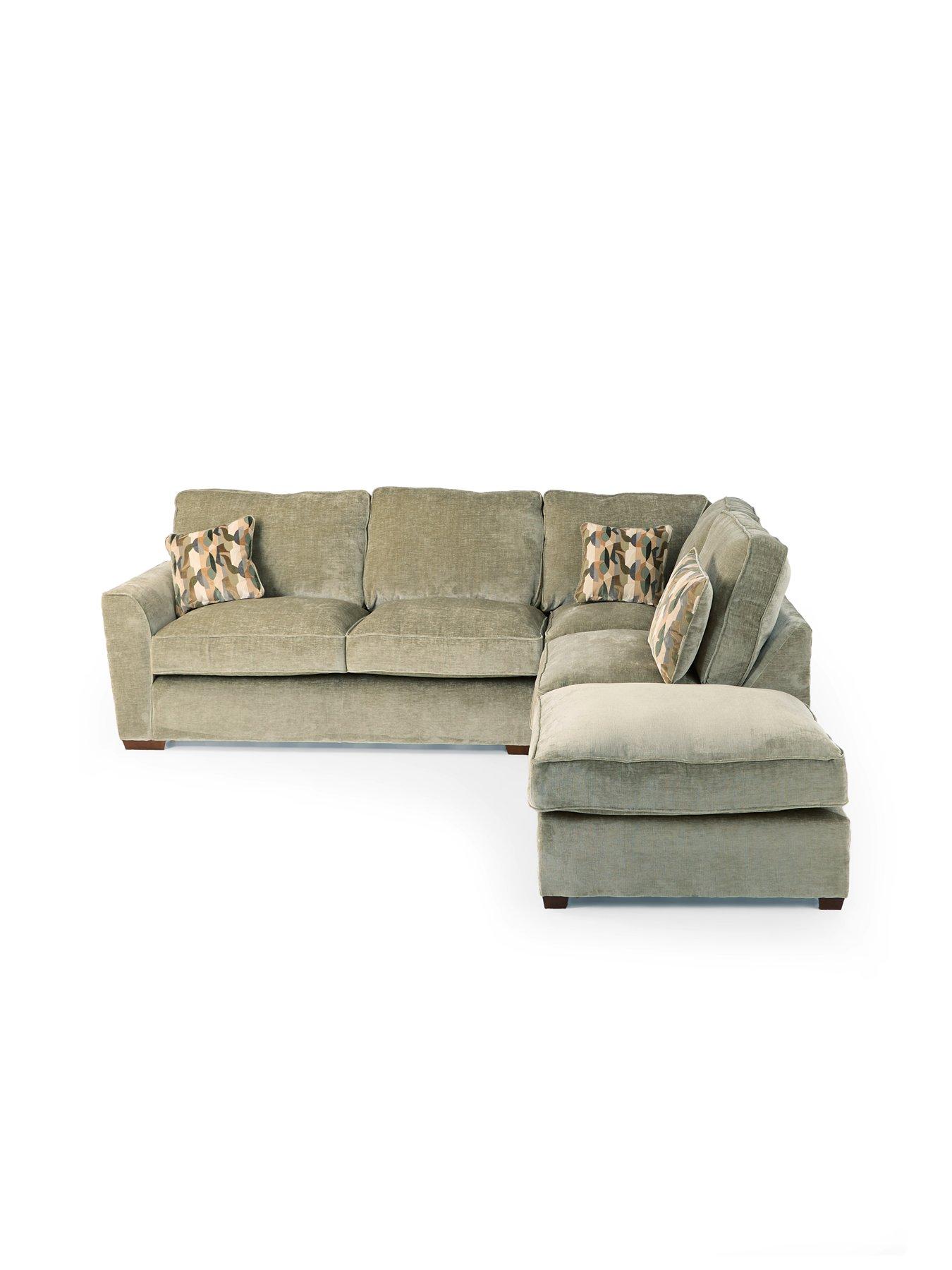 Image 3 of 7 of The Very Collection Clover Right Hand Corner Chaise With Footstool