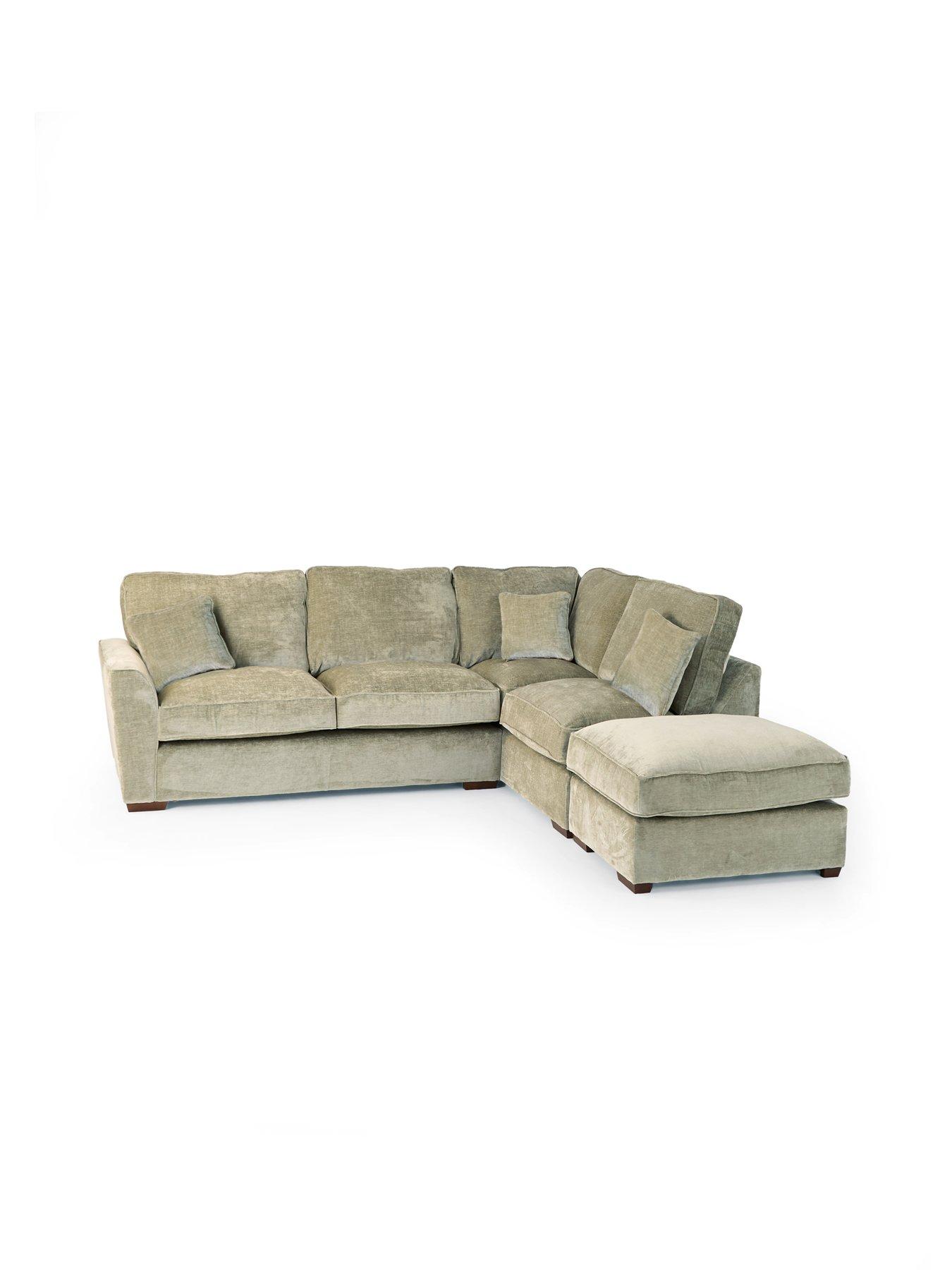 Image 4 of 7 of The Very Collection Clover Right Hand Corner Chaise With Footstool