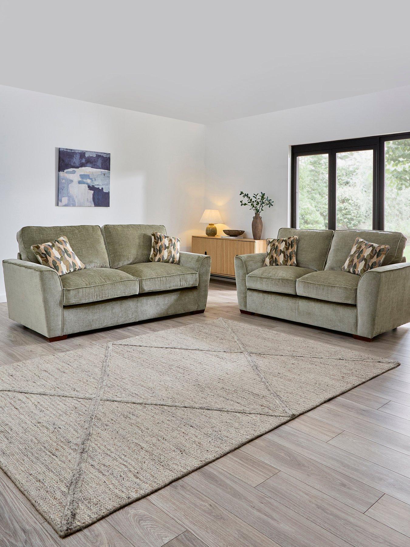 front image of the-very-collection-clover-3-2-seater-sofa