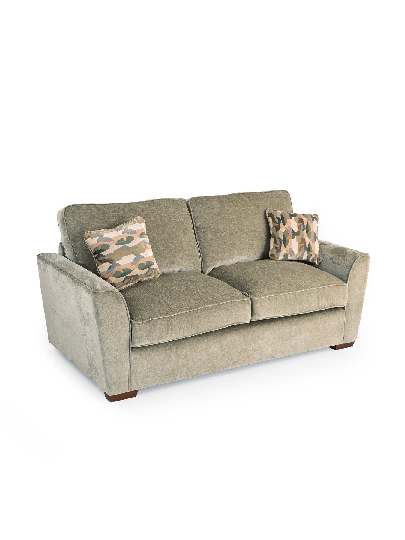 Image 3 of 7 of The Very Collection Clover 3 Seater + Footstool