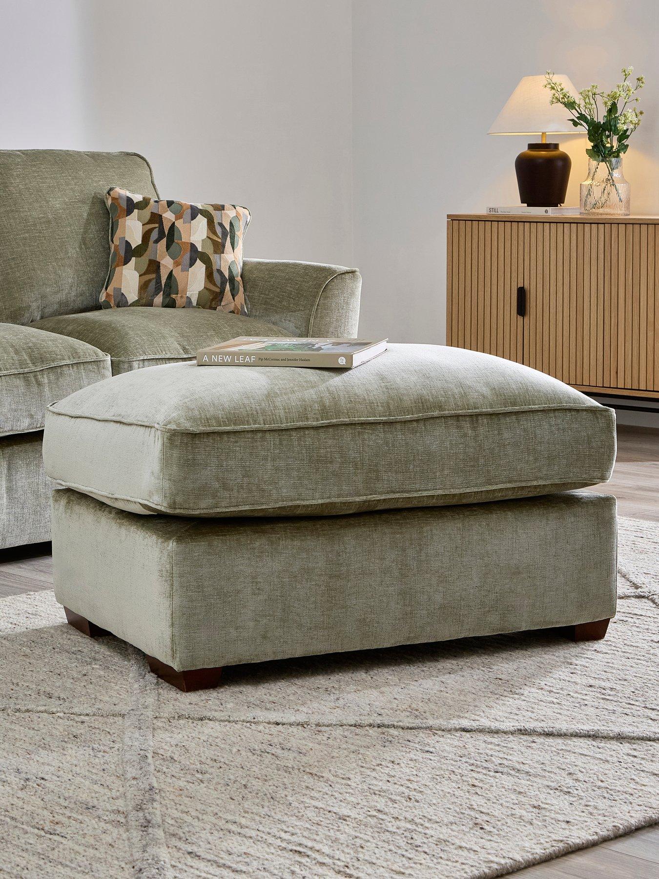 Image 1 of 6 of The Very Collection Clover Large Footstool