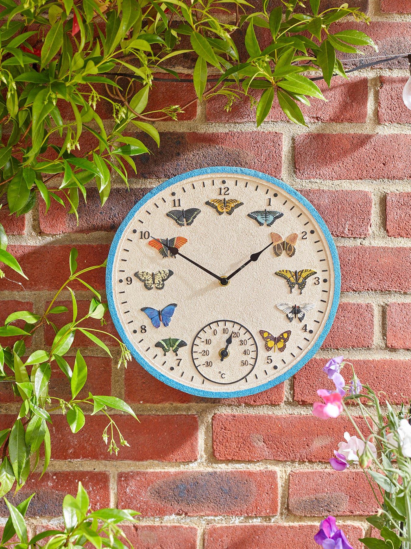 Smart Garden Butterflies Outdoor Clock