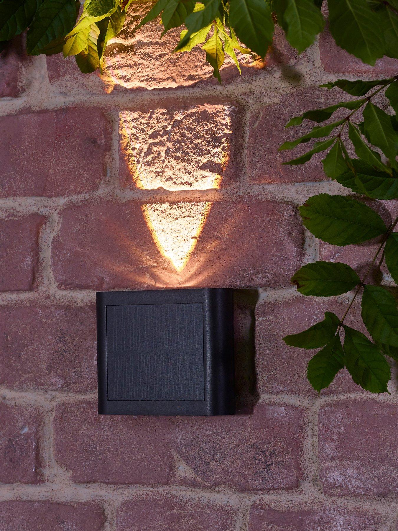  image of smart-solar-2-way-wall-fence-post-light-2pk