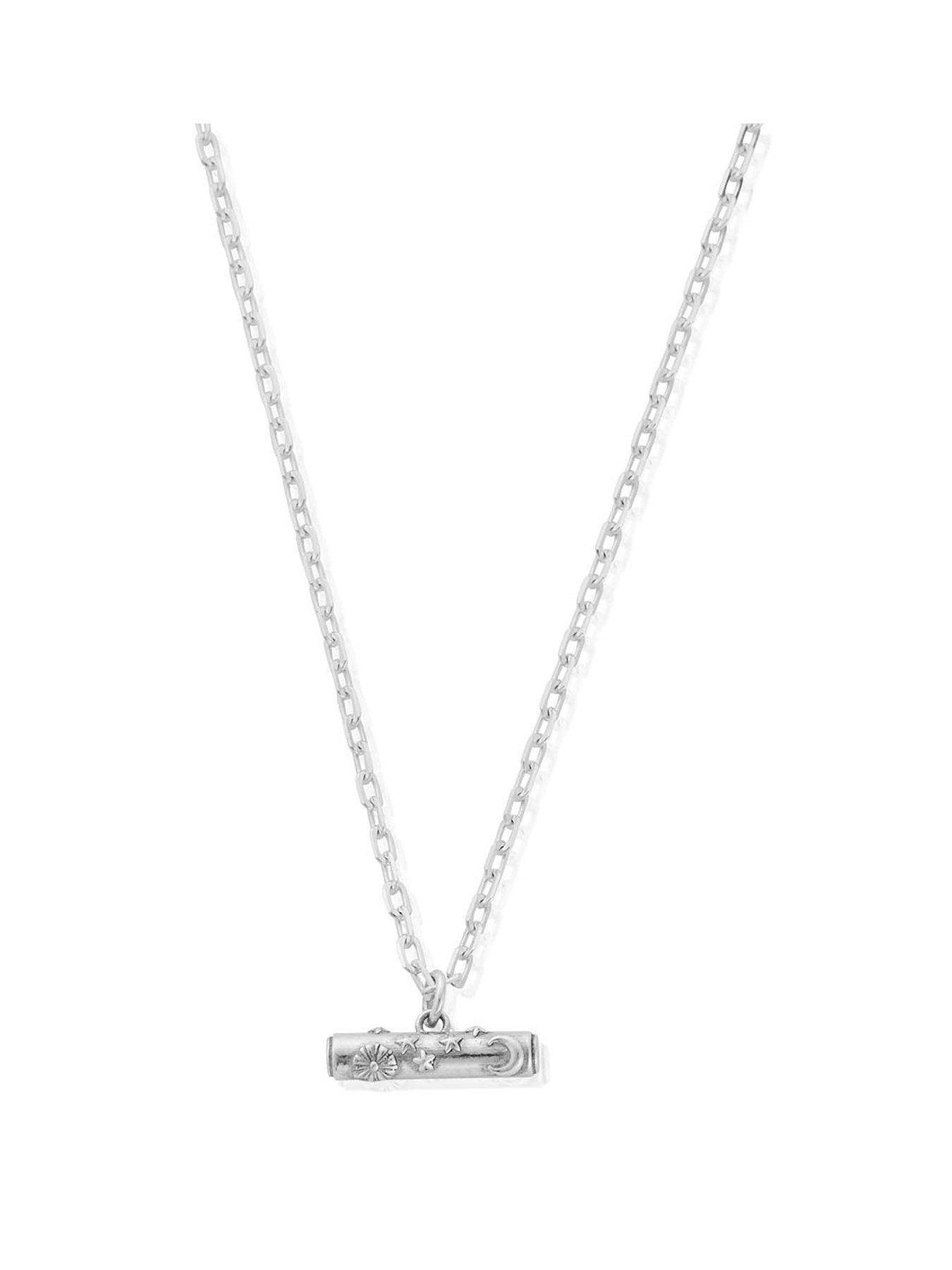 ChloBo LIGHT ANCHOR CHAIN SOLSTICE T-BAR NECKLACE