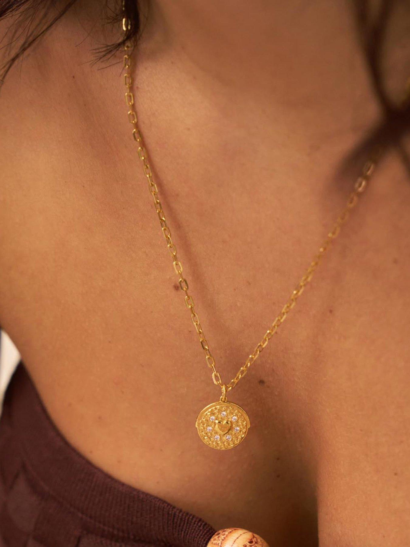  image of chlobo-gold-light-anchor-chain-divine-alignment-necklace