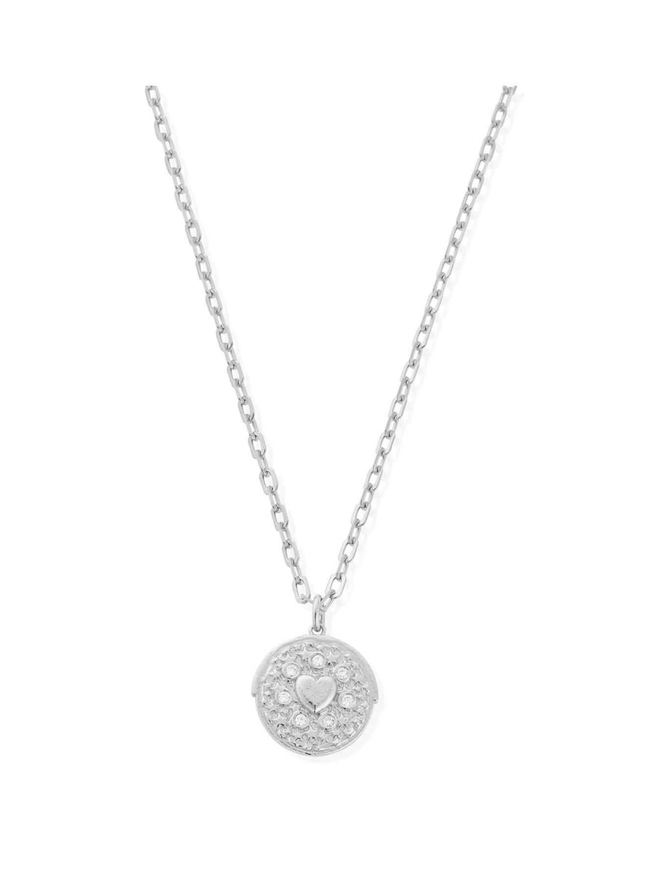 front image of chlobo-light-anchor-chain-divine-alignment-necklace