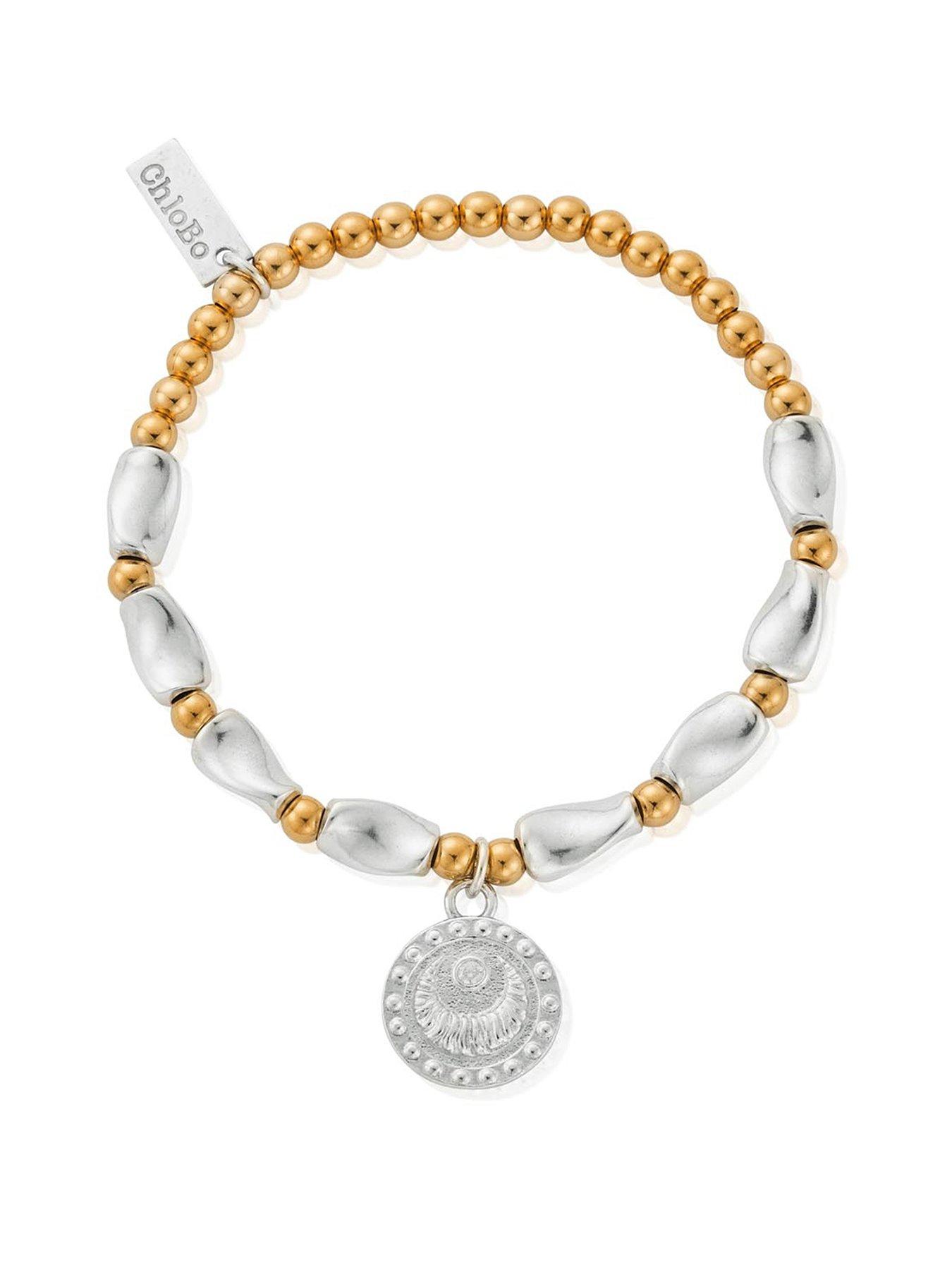 ChloBo GOLD AND SILVER RISING WOMAN BRACELET