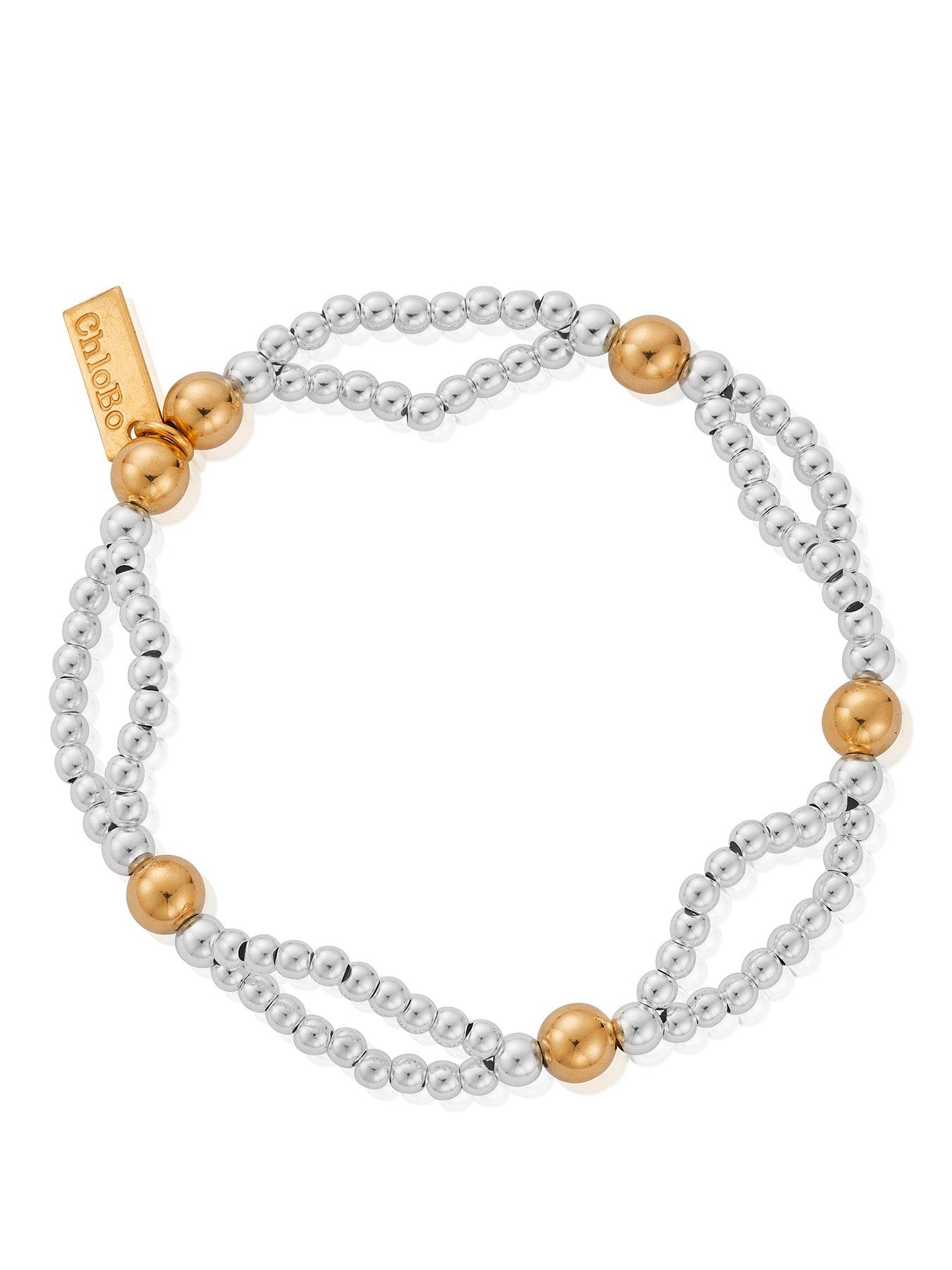 ChloBo GOLD AND SILVER ENTWINED BRACELET