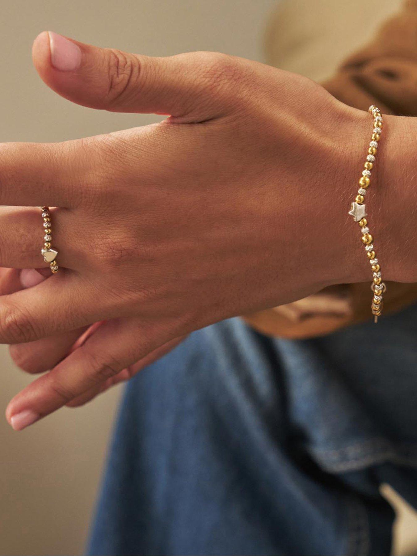 Image 3 of 3 of ChloBo Gold And Silver Inset Star Bracelet