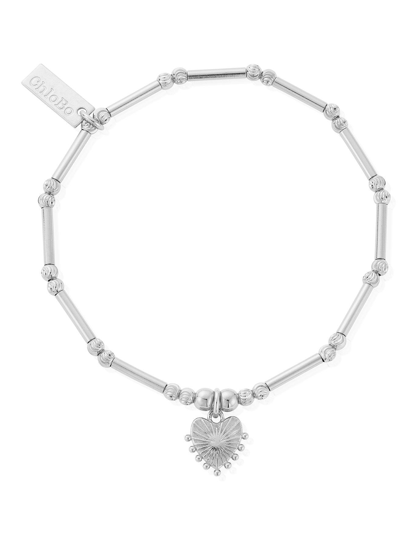 ChloBo DAINTY MOON CUT SPARKLE GLOWING BEAUTY BRACELET