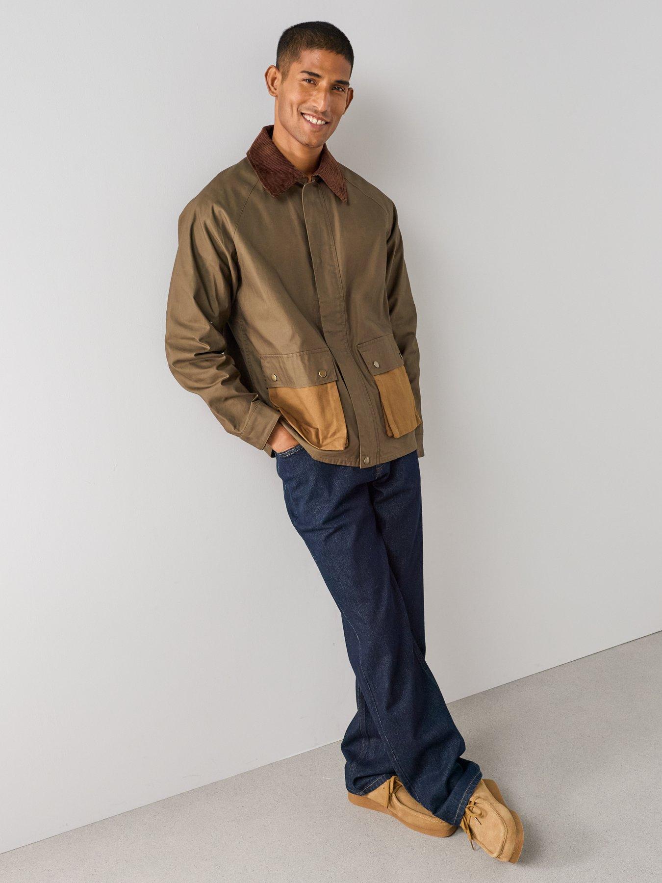 Image 3 of 7 of The Very Collection Pure Cotton Wax Jacket - Brown