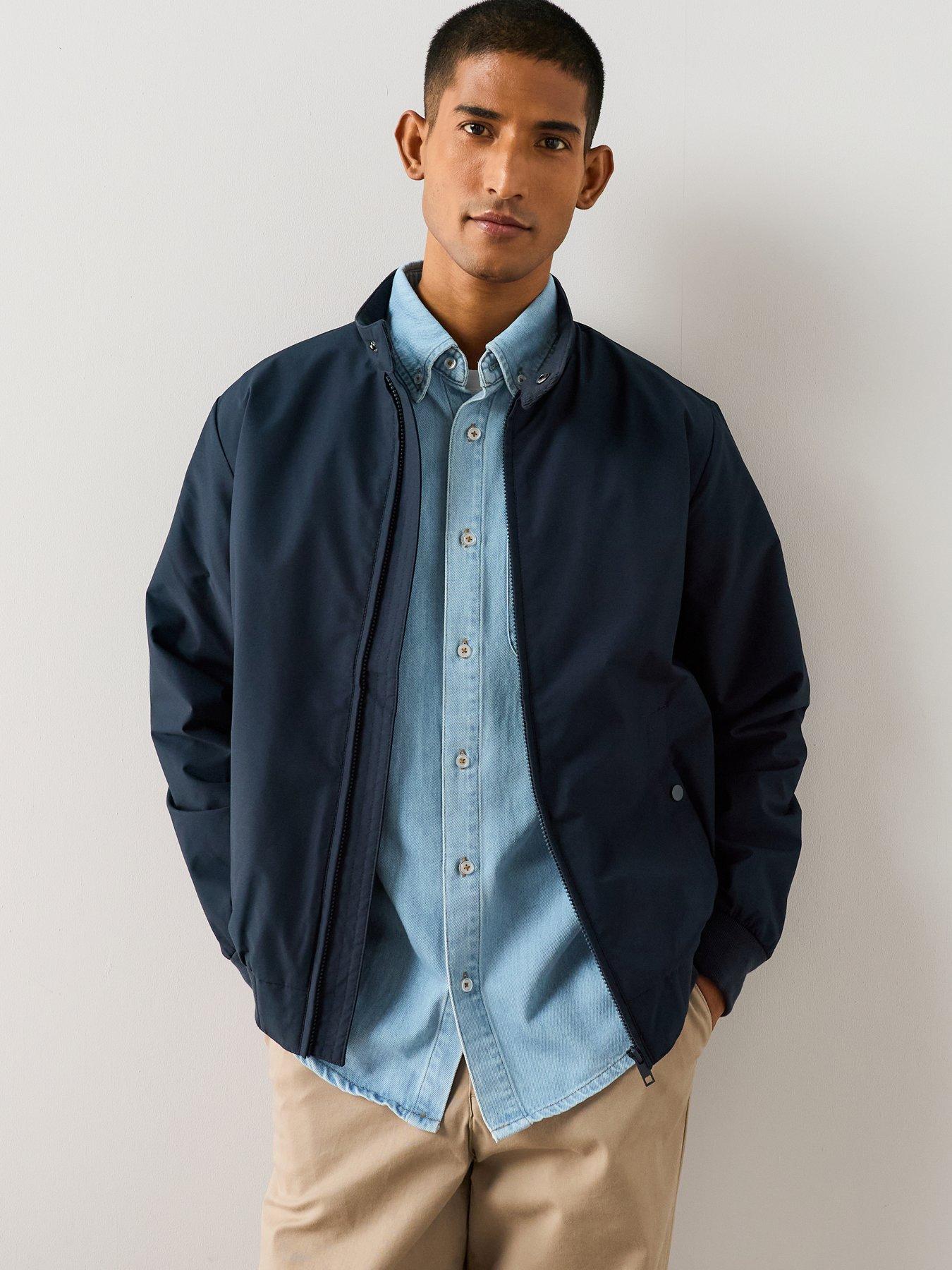 The Very Collection Essentials Shower Resistant Harrington Jacket - Navy
