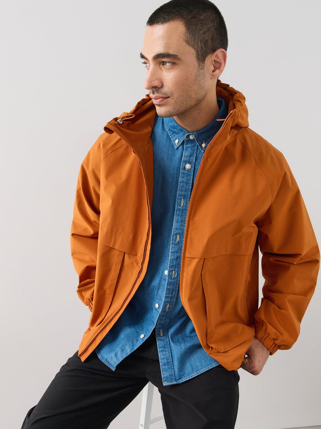 Image 5 of 6 of The Very Collection Showerproof Hooded Pocket Front Jacket - Dark Orange