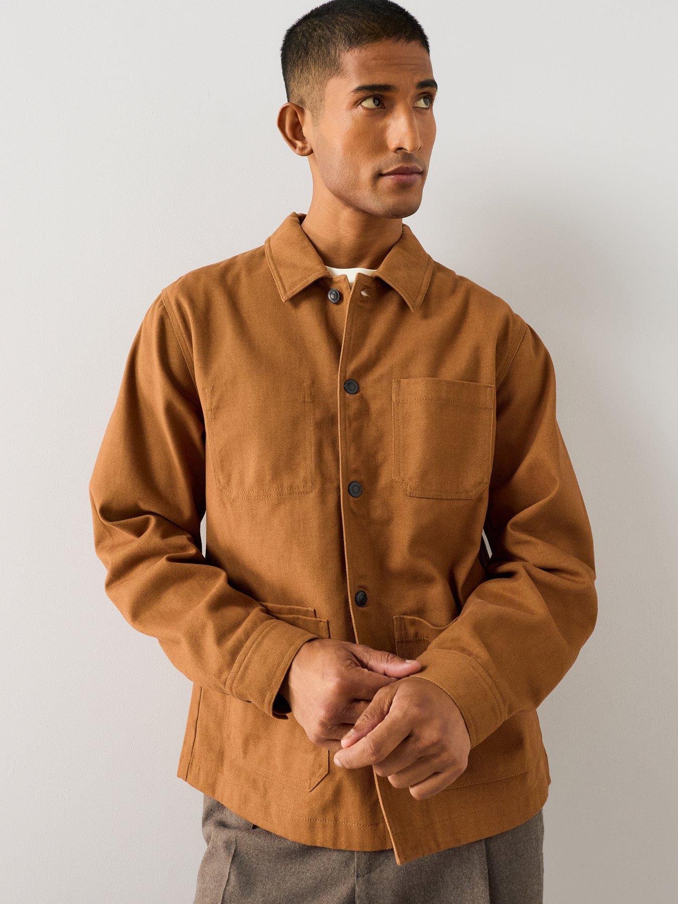 The Very Collection Twill Chore Jacket - Rust