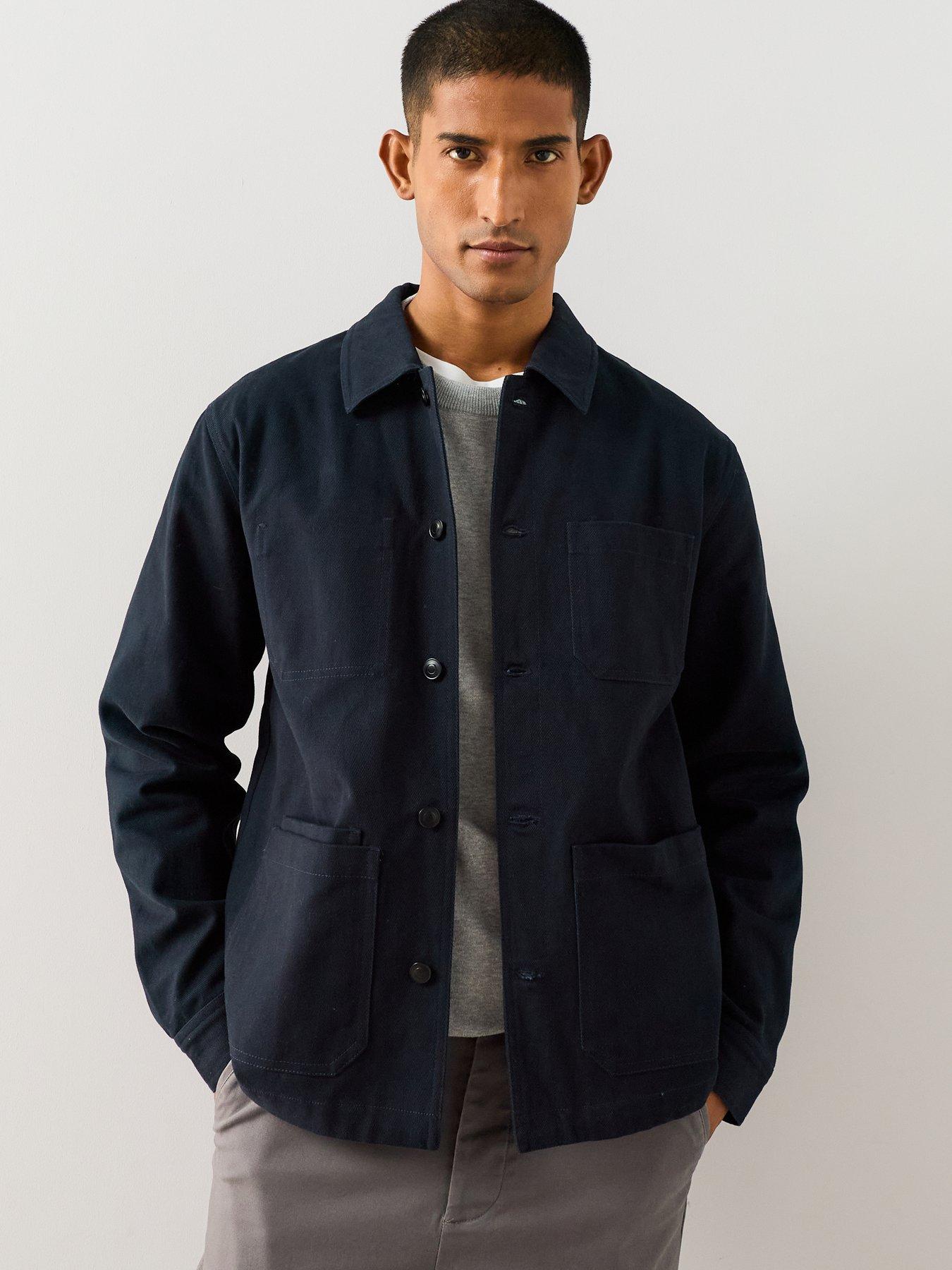 The Very Collection Twill Chore Jacket - Navy