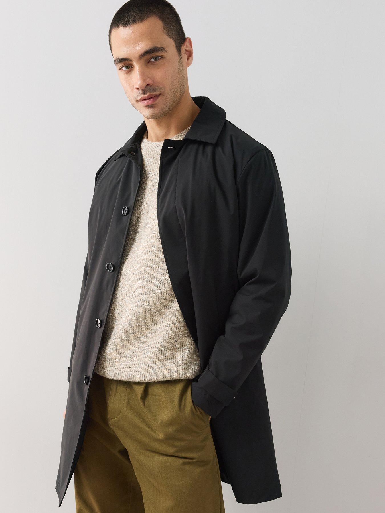 Image 1 of 7 of The Very Collection Padded Mac Jacket - Black