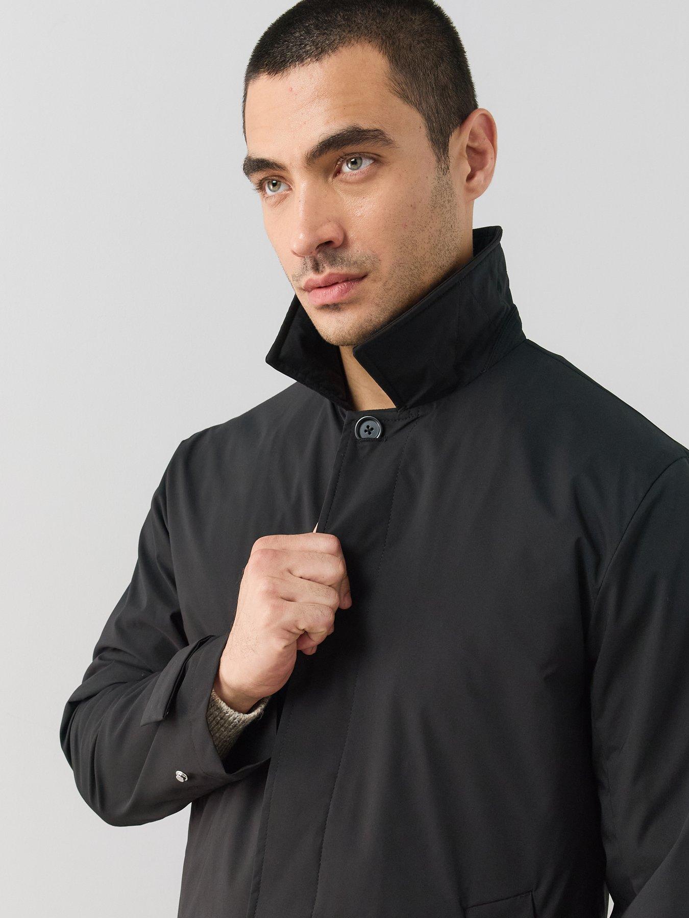 Image 4 of 7 of The Very Collection Padded Mac Jacket - Black