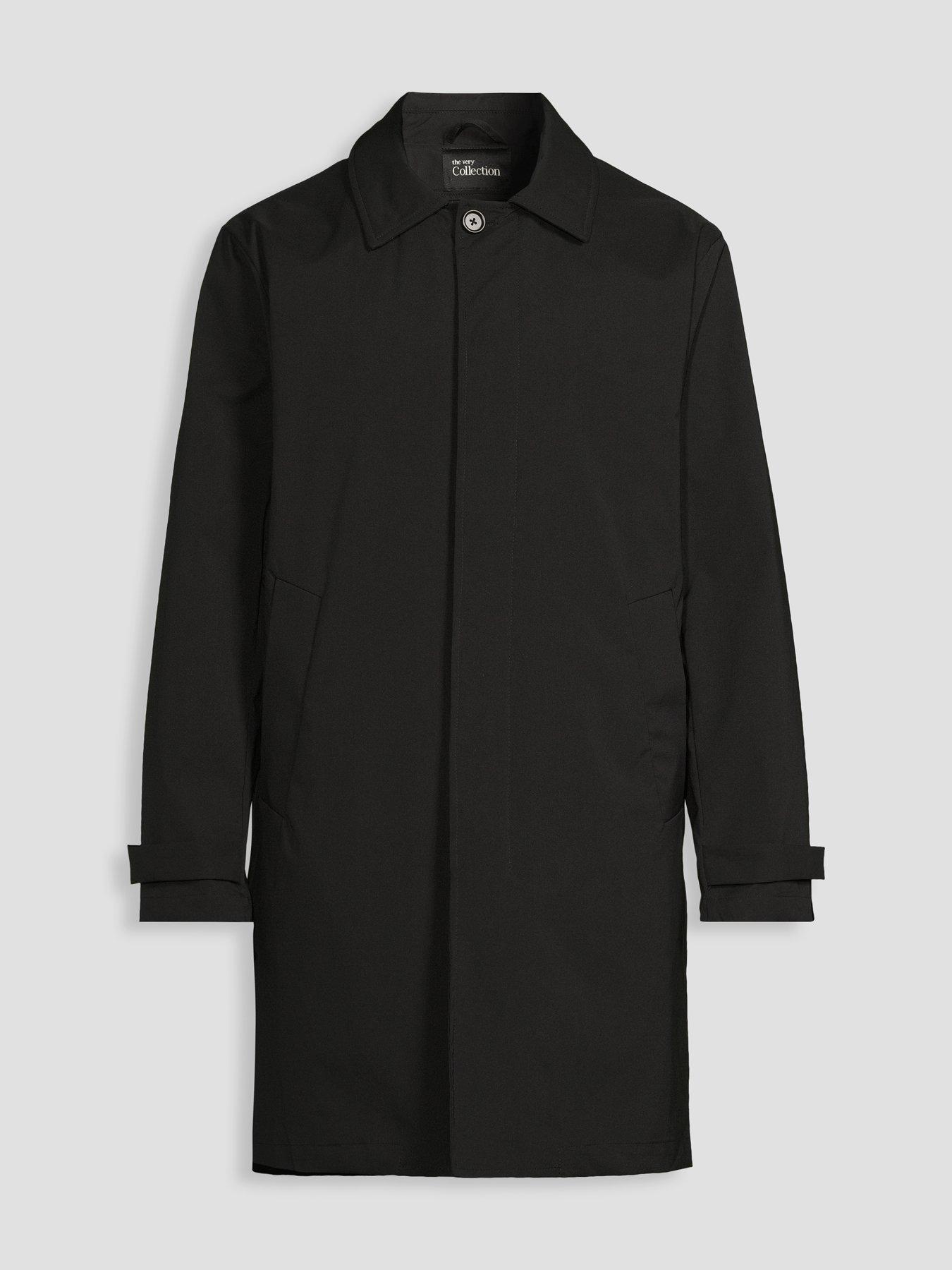 Image 7 of 7 of The Very Collection Padded Mac Jacket - Black