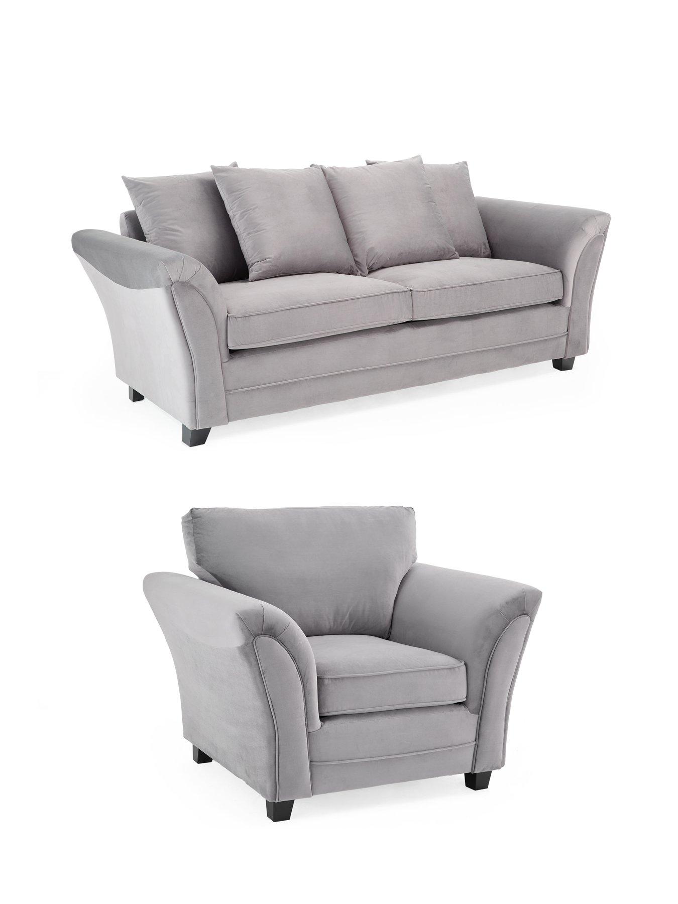 Image 3 of 6 of The Very Collection Leila 3 Seater + Chair