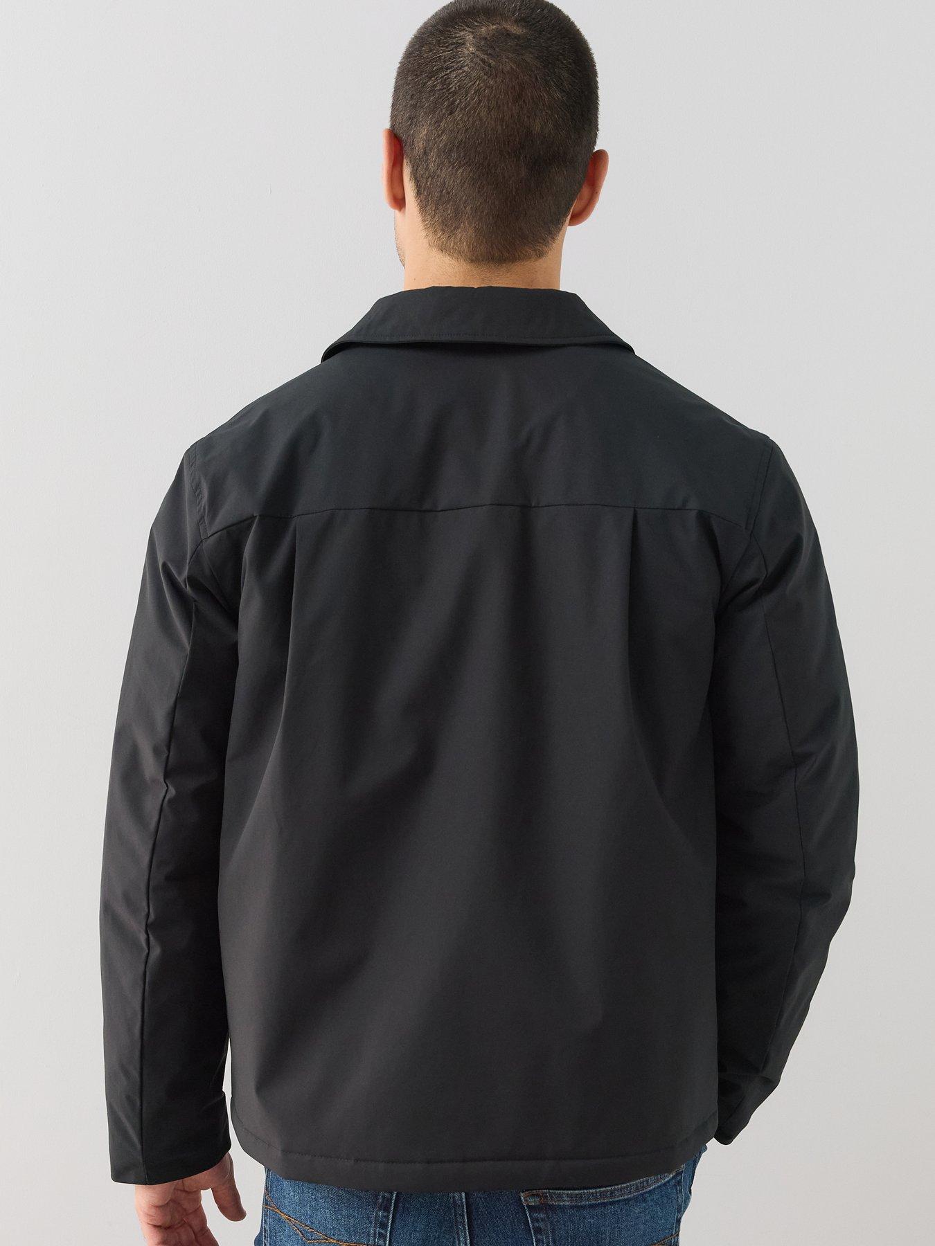 Image 2 of 7 of The Very Collection Padded Button Up Jacket - Black