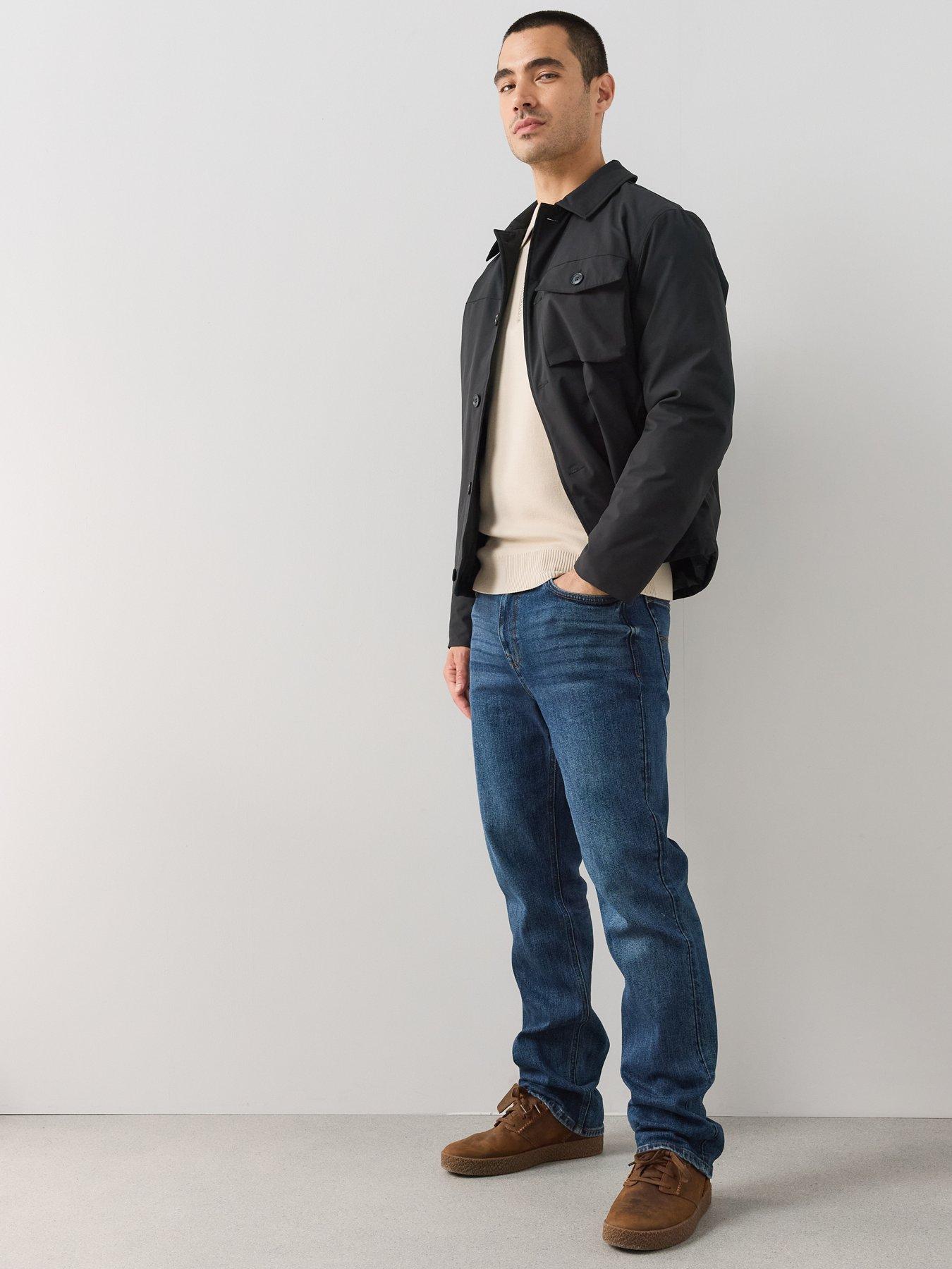 Image 3 of 7 of The Very Collection Padded Button Up Jacket - Black
