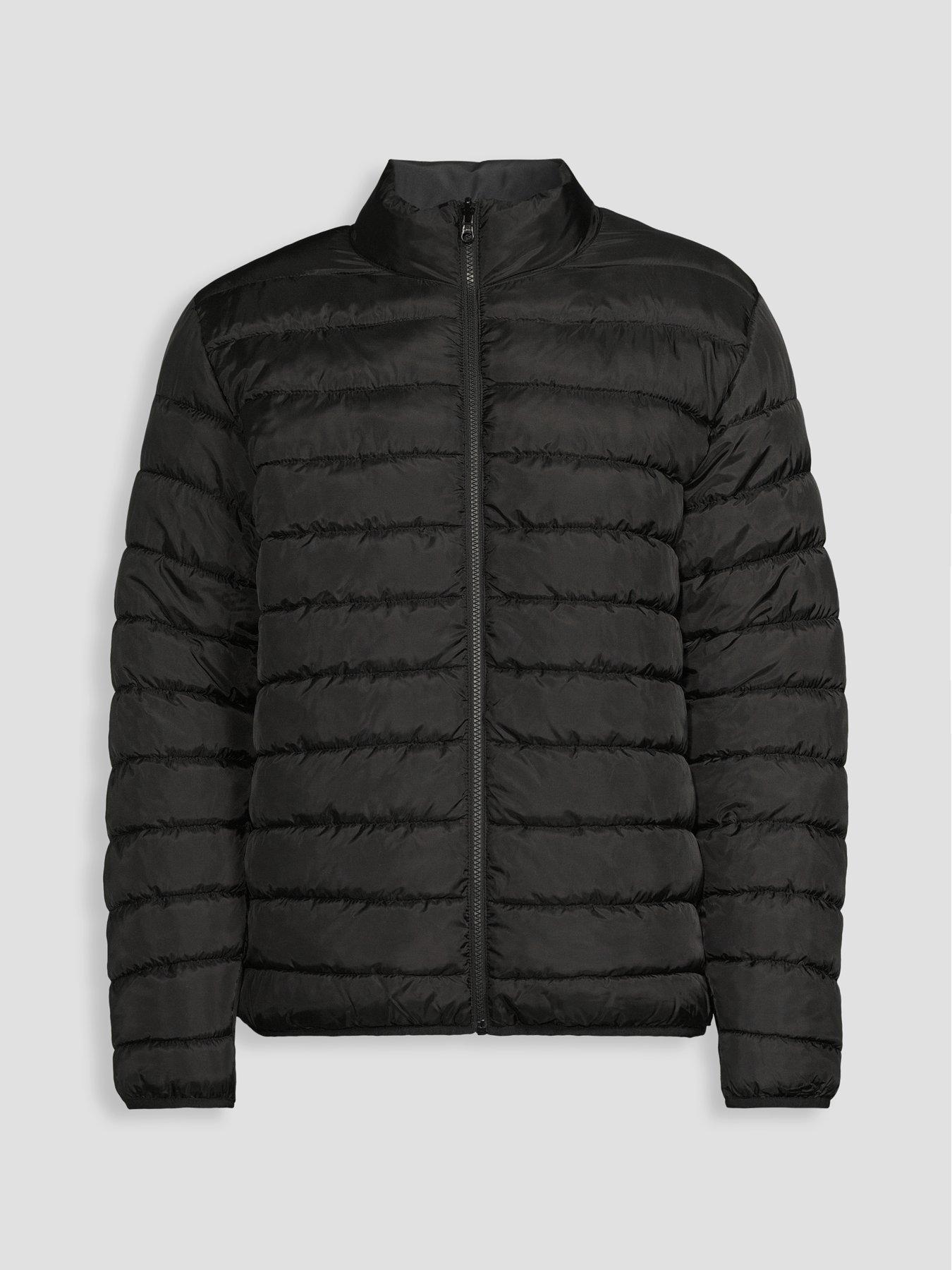Image 7 of 7 of The Very Collection Men's Reversible Shower Resistant Padded Jacket - Black