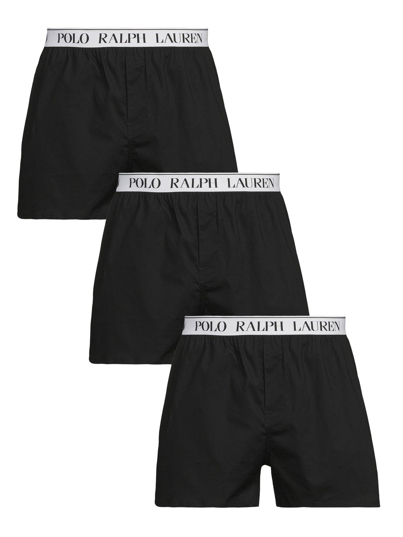 front image of polo-ralph-lauren-3-pack-boxers-black