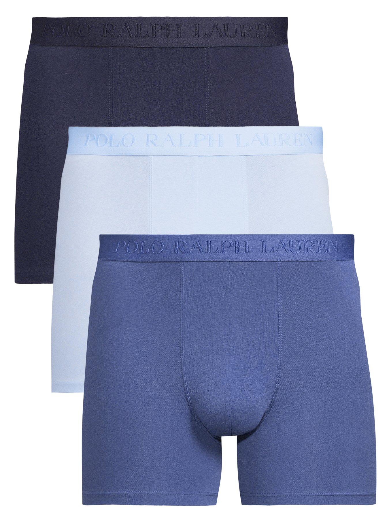 Image 1 of 3 of Polo Ralph Lauren 3 Pack Boxer Brief - Blue