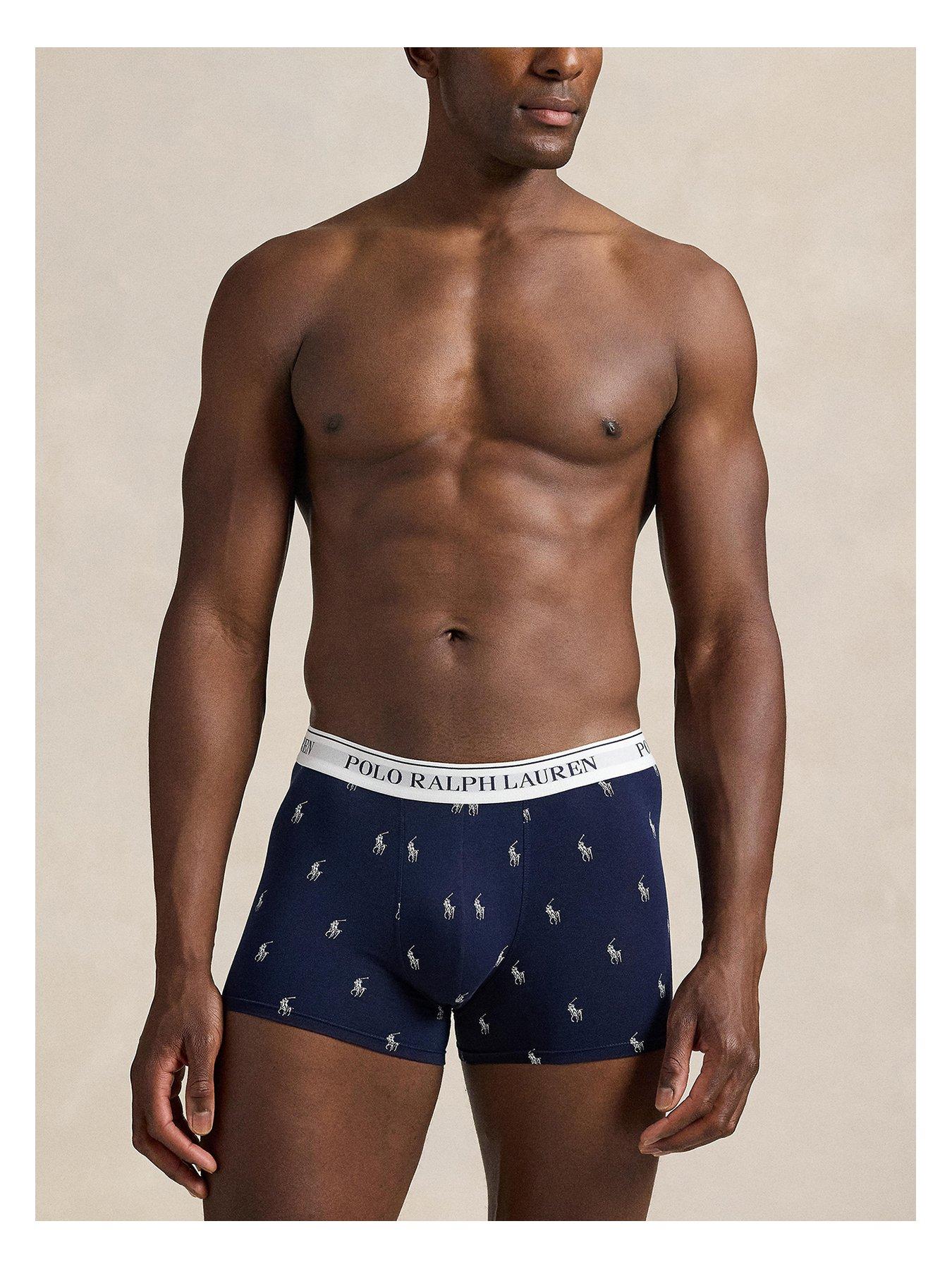 Image 2 of 4 of Polo Ralph Lauren Classic 3 Pack Trunks - Navy