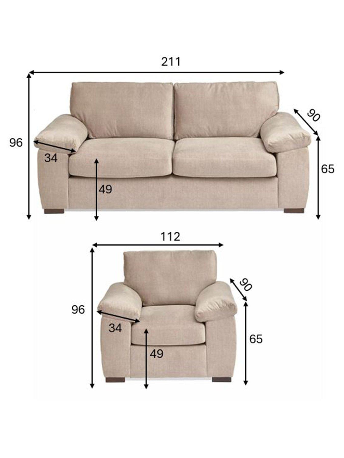 Image 7 of 7 of The Very Collection Eliza 3 Seater + Chair