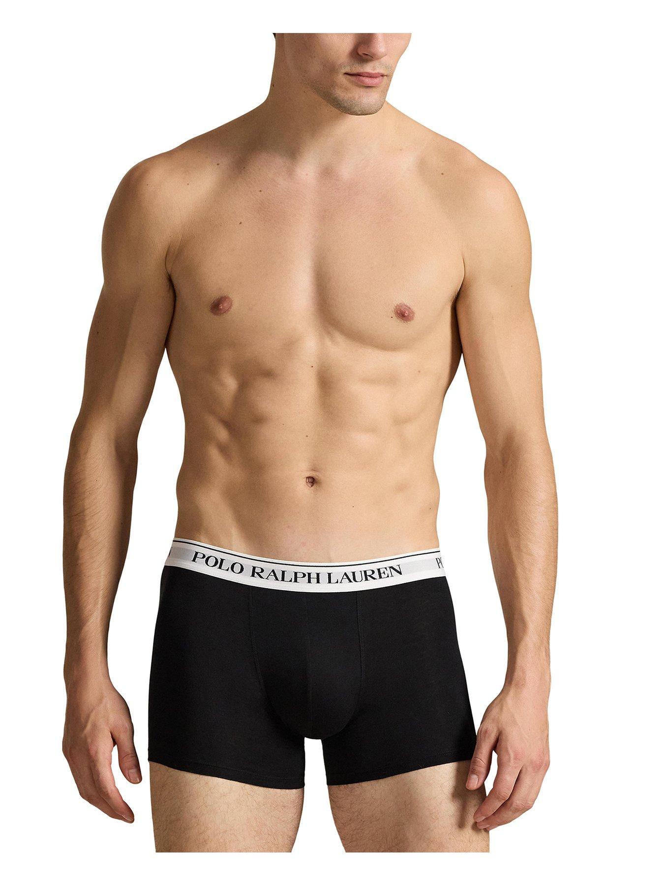 Image 2 of 4 of Polo Ralph Lauren Classic 3 Pack Trunks - Black/White