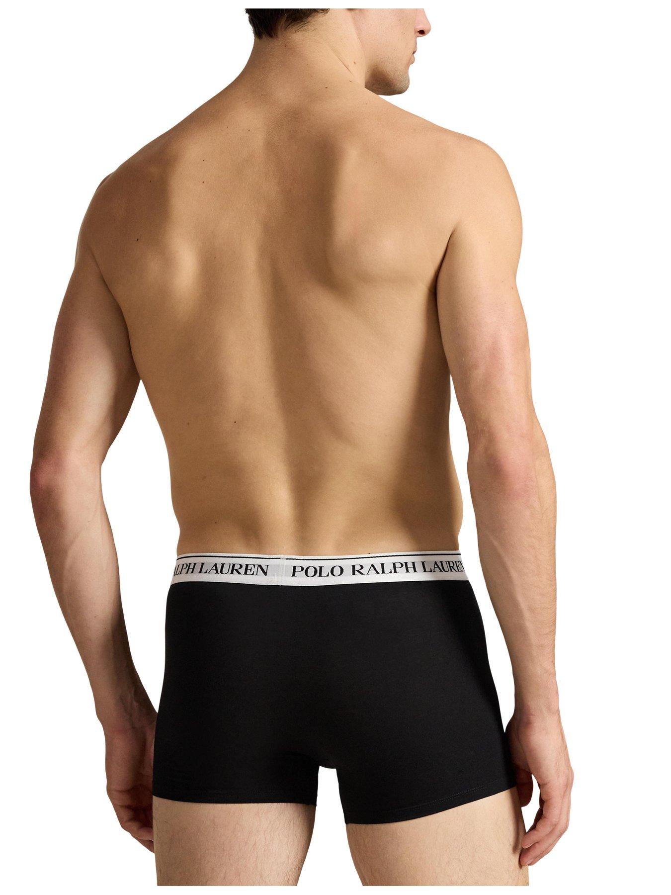 Image 3 of 4 of Polo Ralph Lauren Classic 3 Pack Trunks - Black/White