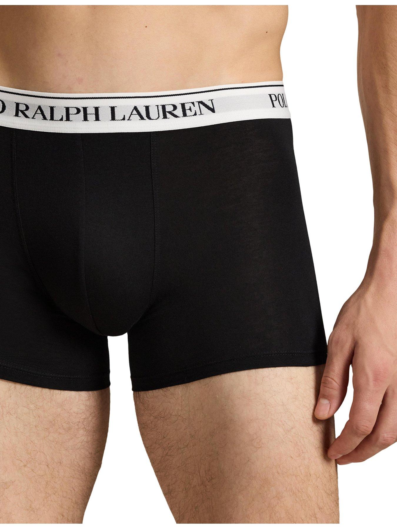 Image 4 of 4 of Polo Ralph Lauren Classic 3 Pack Trunks - Black/White