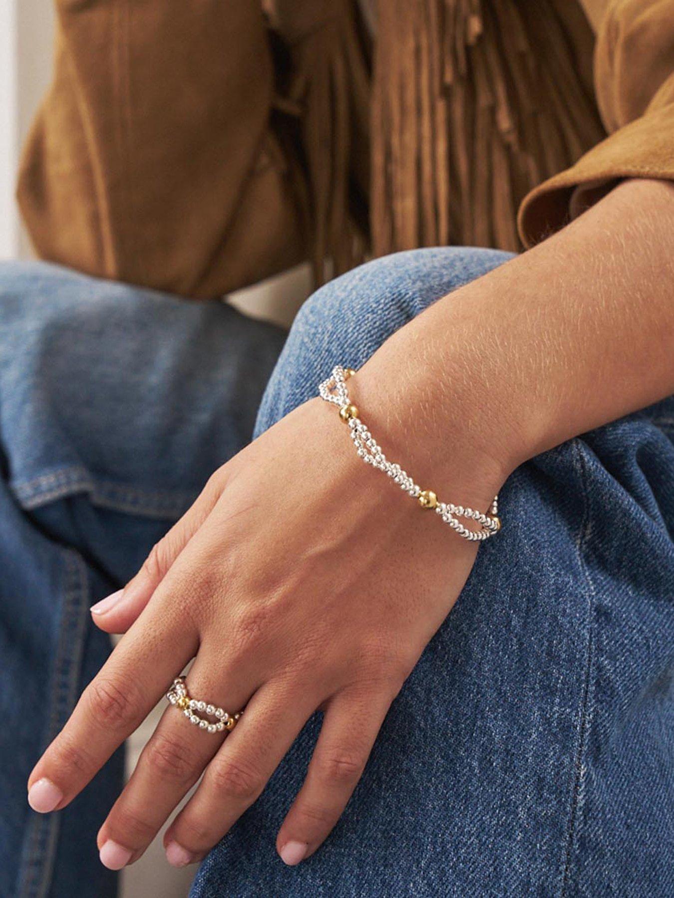  image of chlobo-gold-and-silver-entwined-double-ring