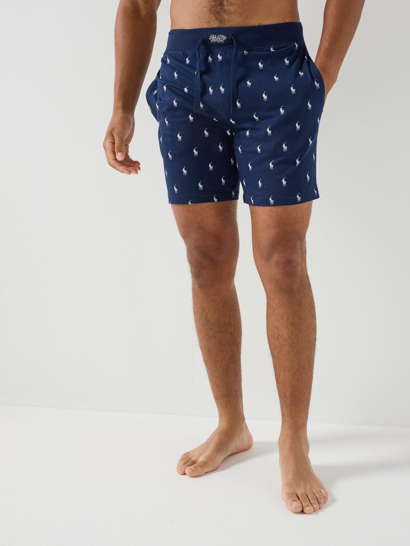 Polo Ralph Lauren Polo Ralph Lauren PP All Over Print Loungewear Shorts - Navy