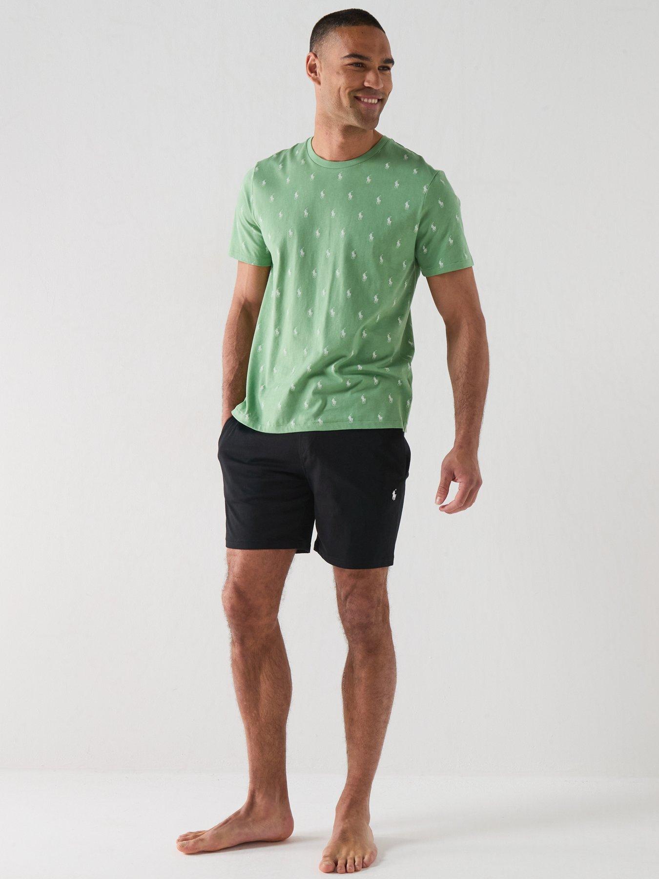 Image 3 of 6 of Polo Ralph Lauren Loungewear Multi Pp All Over Print T-Shirt - Green