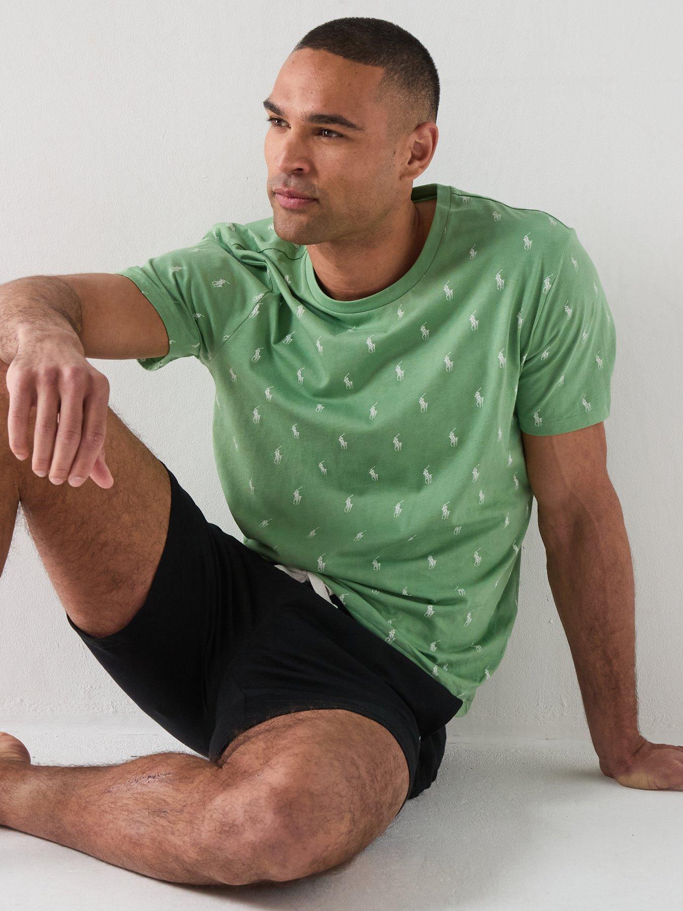 Image 6 of 6 of Polo Ralph Lauren Loungewear Multi Pp All Over Print T-Shirt - Green