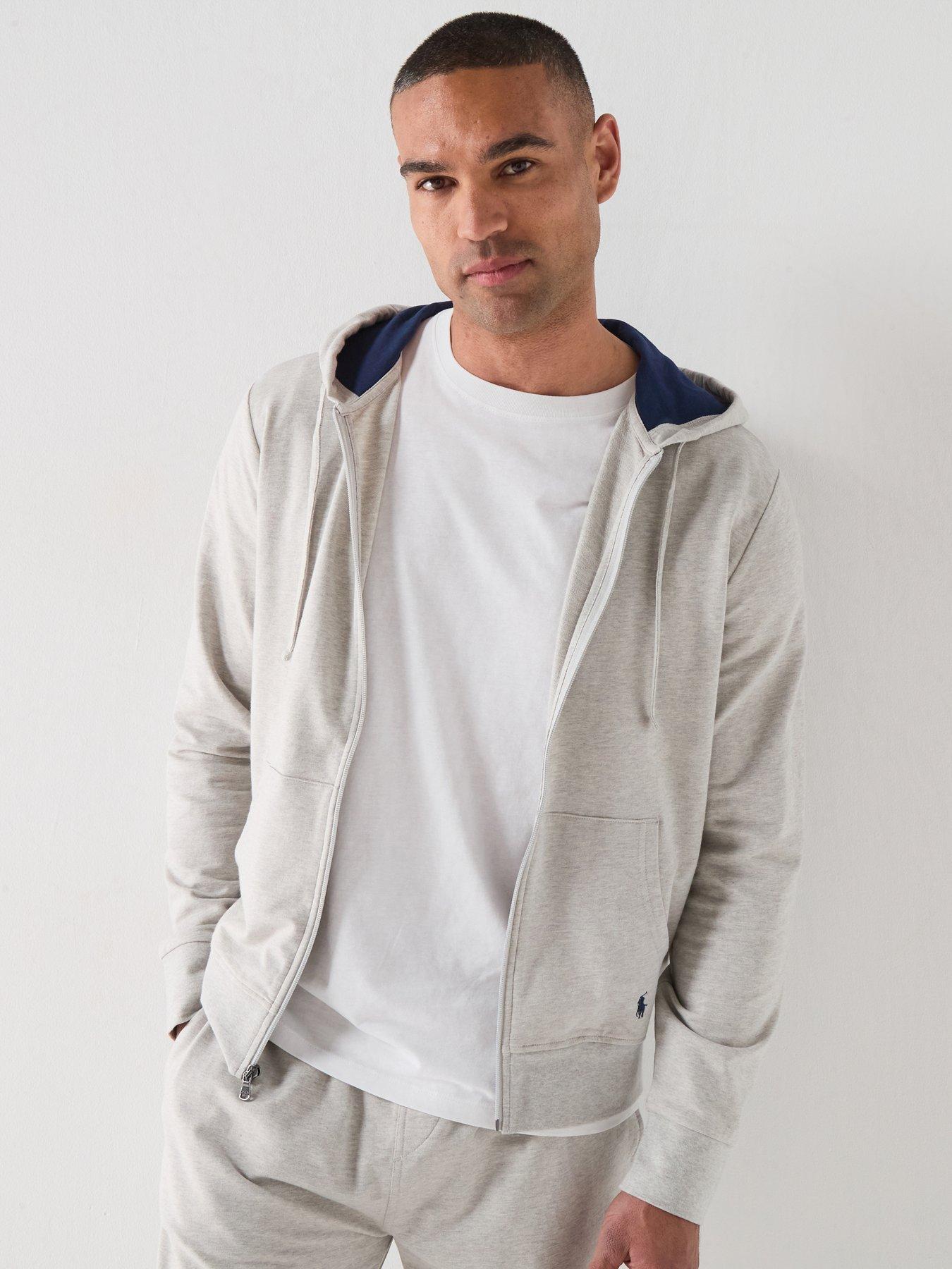 Polo Ralph Lauren Zip Through Loungewear Hoodie - Grey