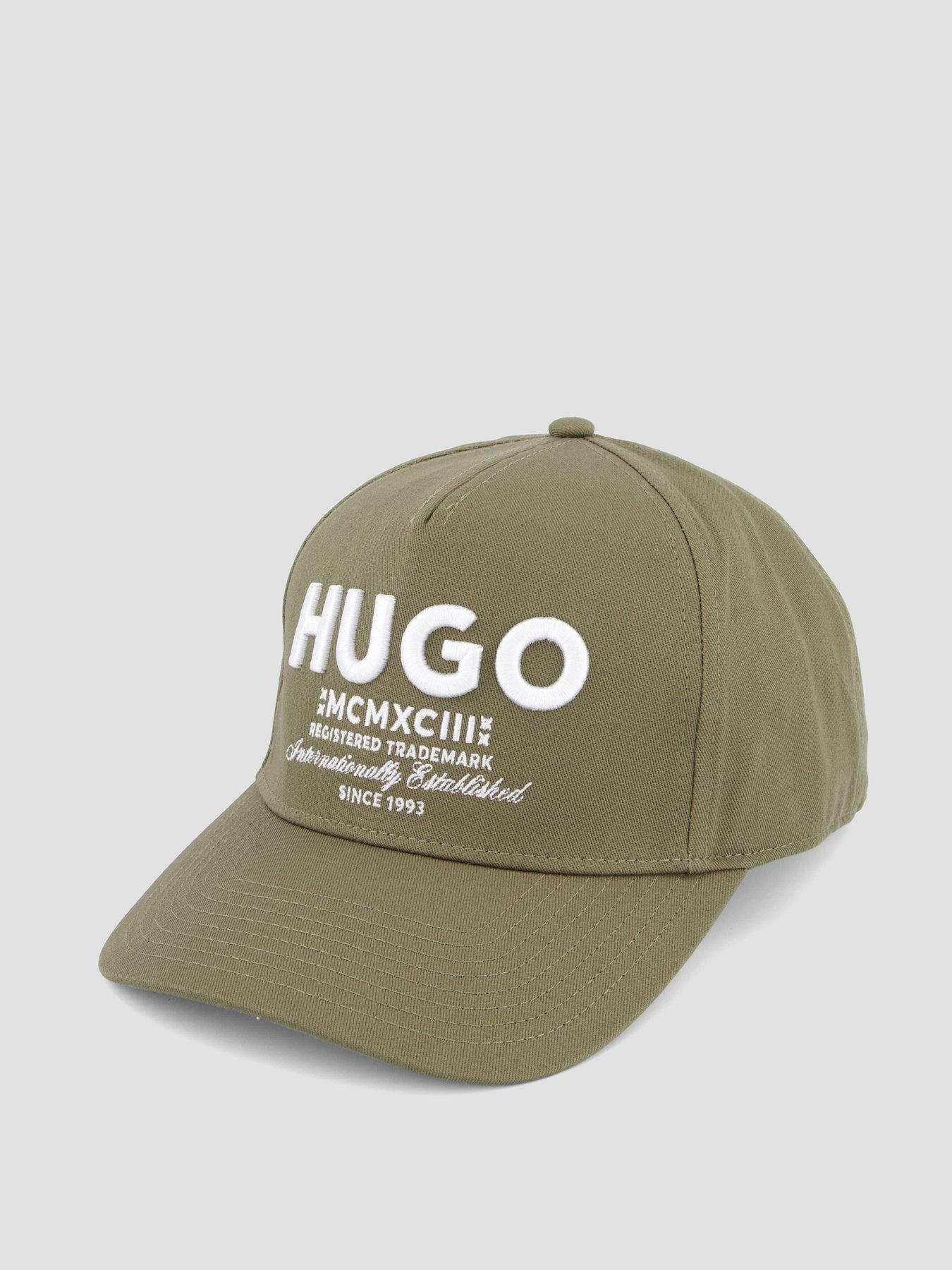 Image 2 of 4 of HUGO Blue Merk International Logo Baseball Cap - Green