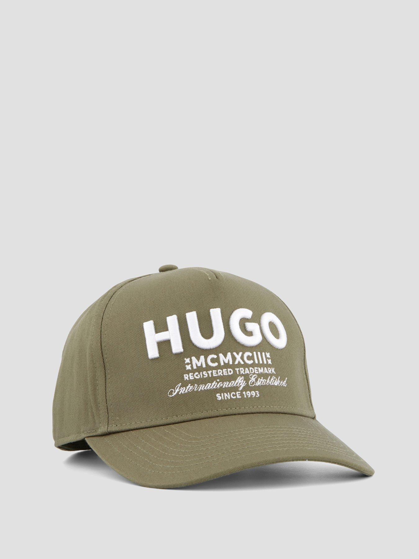 Image 3 of 4 of HUGO Blue Merk International Logo Baseball Cap - Green