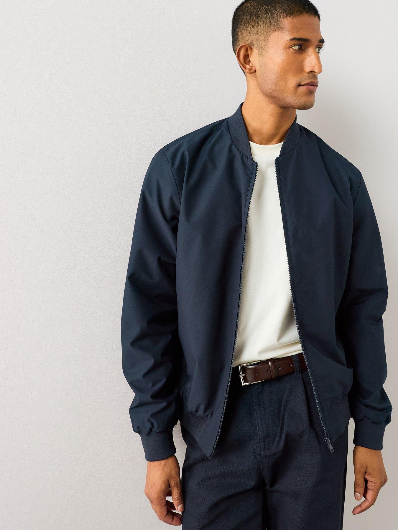 The Very Collection Essentials Shower Resistant Bomber Jacket - Navy