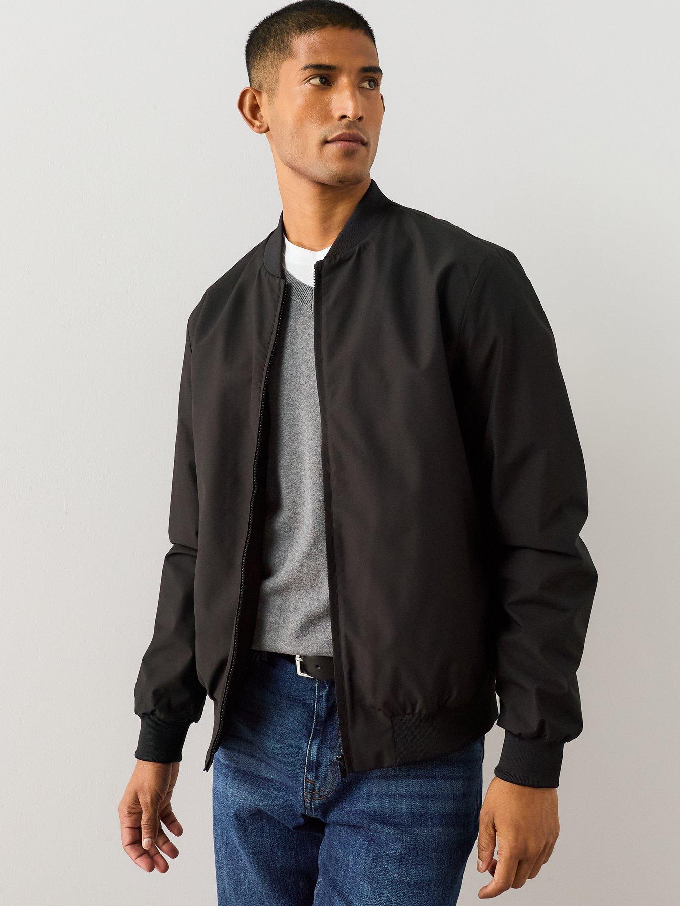 The Very Collection Essentials Shower Resistant Bomber Jacket - Black