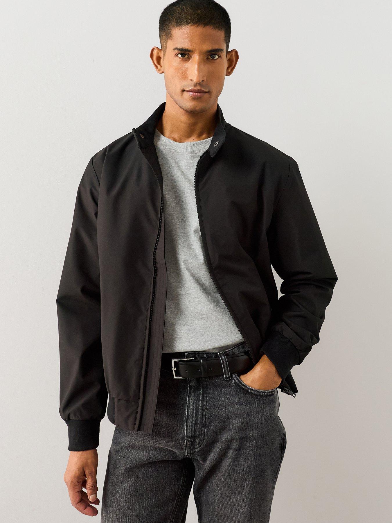 The Very Collection Essentials Shower Resistant Harrington Jacket - Black